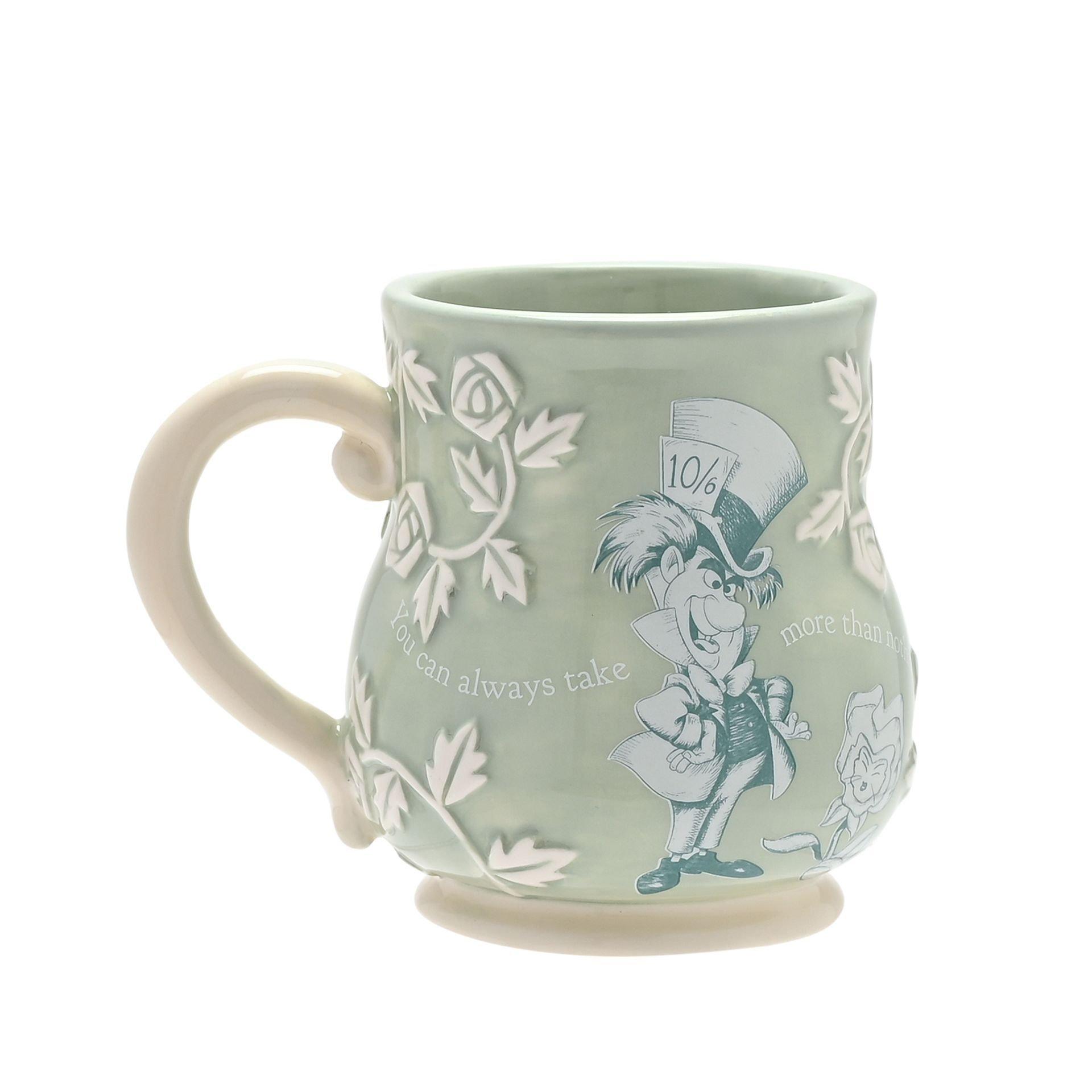 Green - Disney - Disney Alice in Wonderland Embossed Mug - Mad Hatter - 1