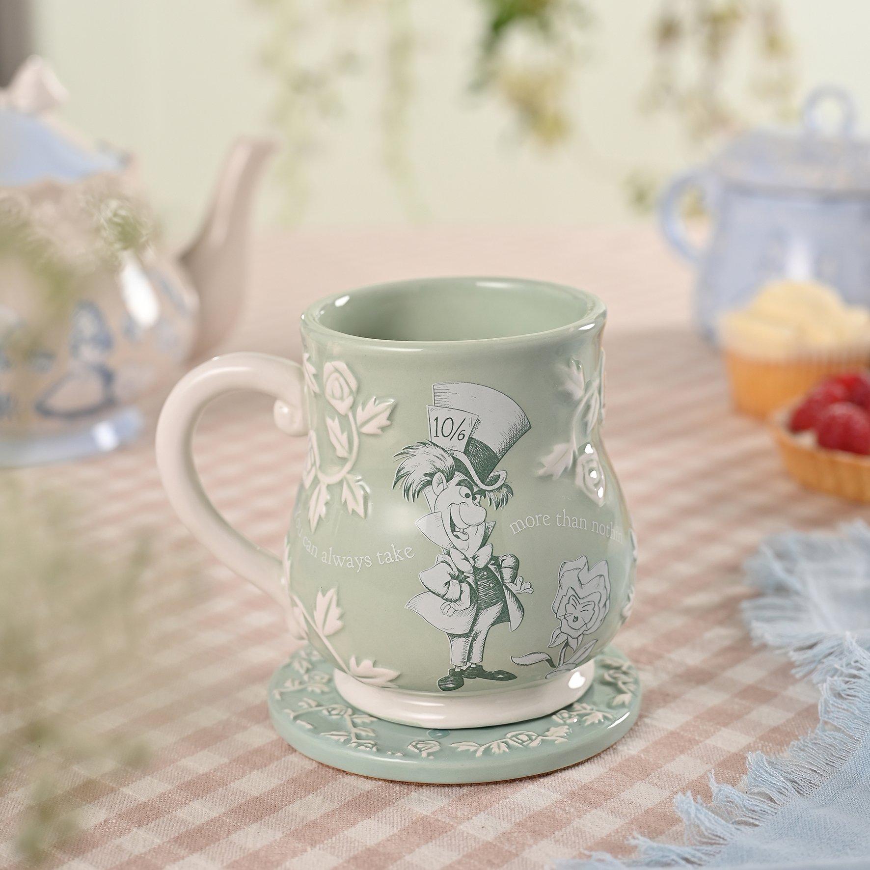 Green - Disney - Disney Alice in Wonderland Embossed Mug - Mad Hatter - 2