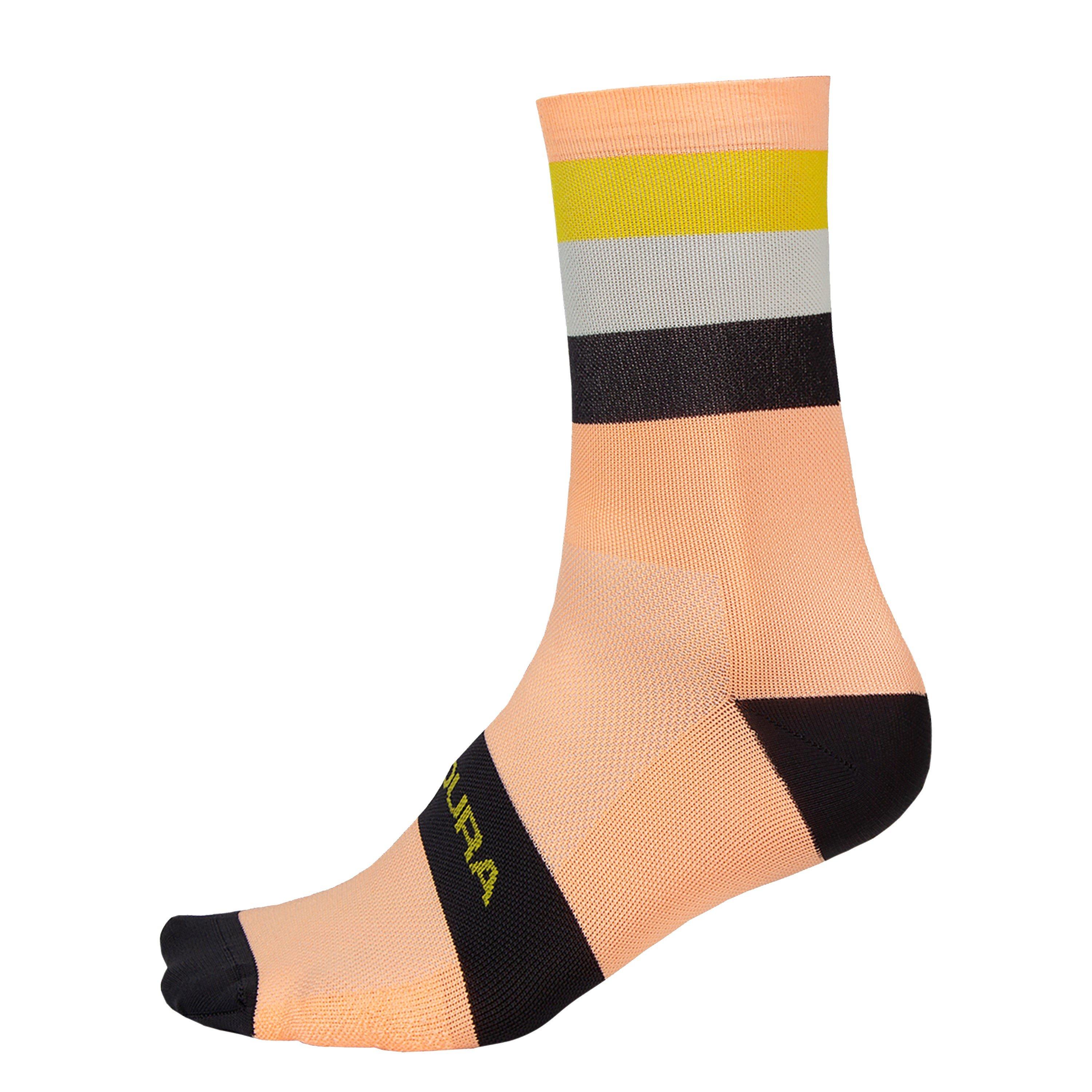 Endura Men's Bandwidth Socks - Neon Peach - L-XL
