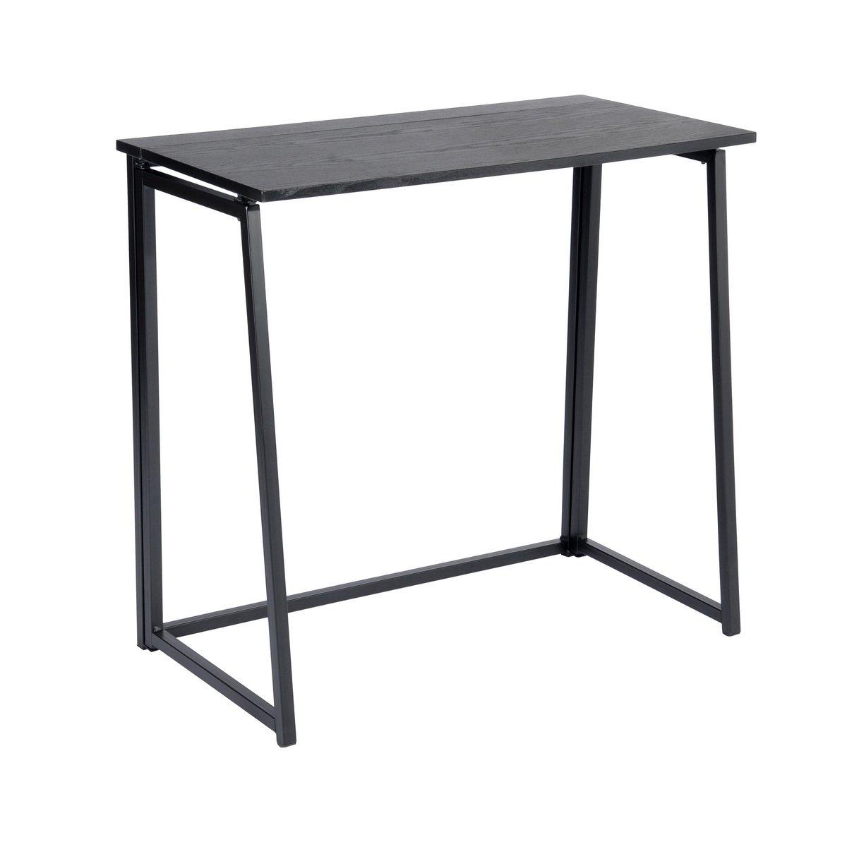 Black - Urban Meuble - Foldable Dressing Table with Metal Frame - 3