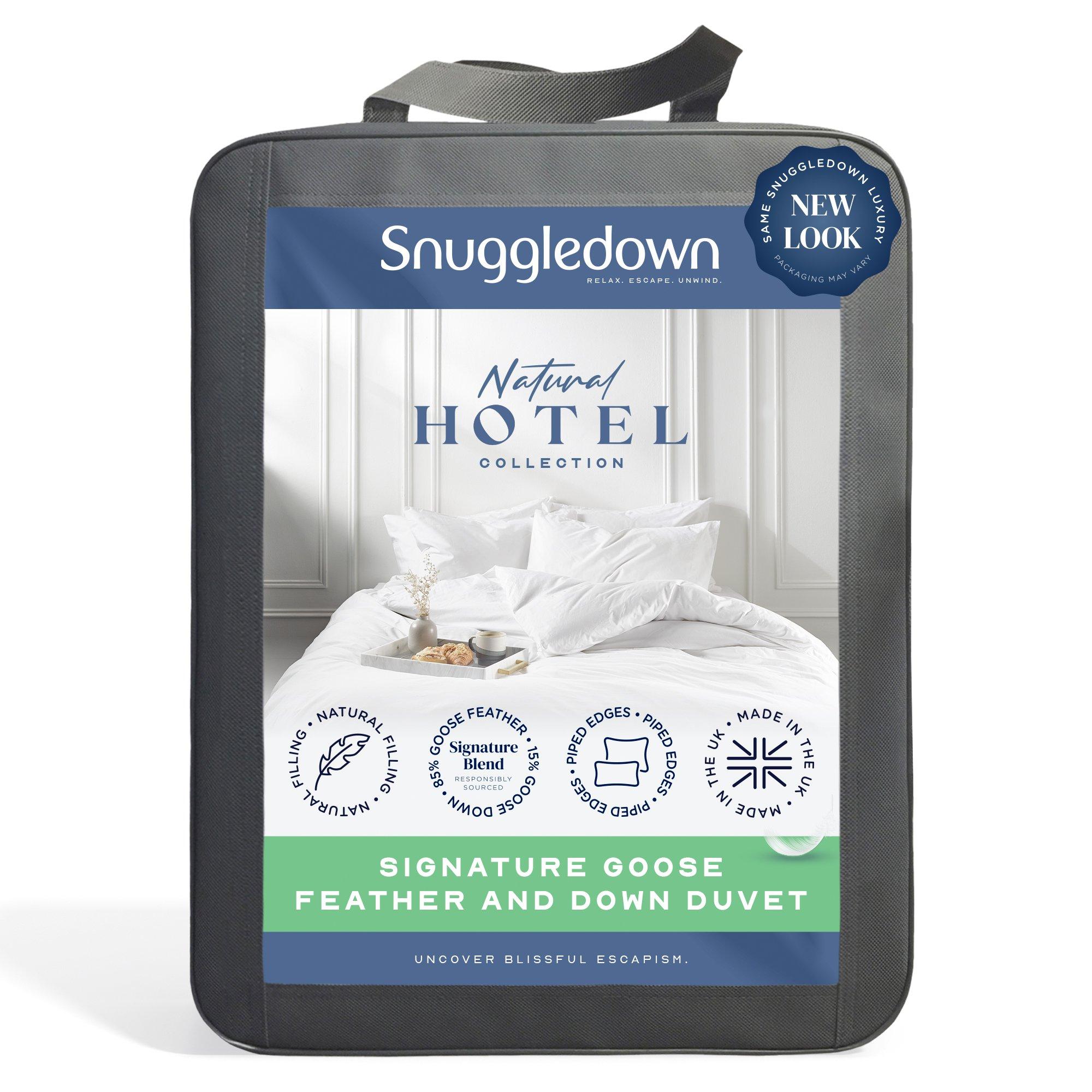 Snuggledown Goose Feather & Down 13.5 Tog All Seasons Duvet White Single - Image 4