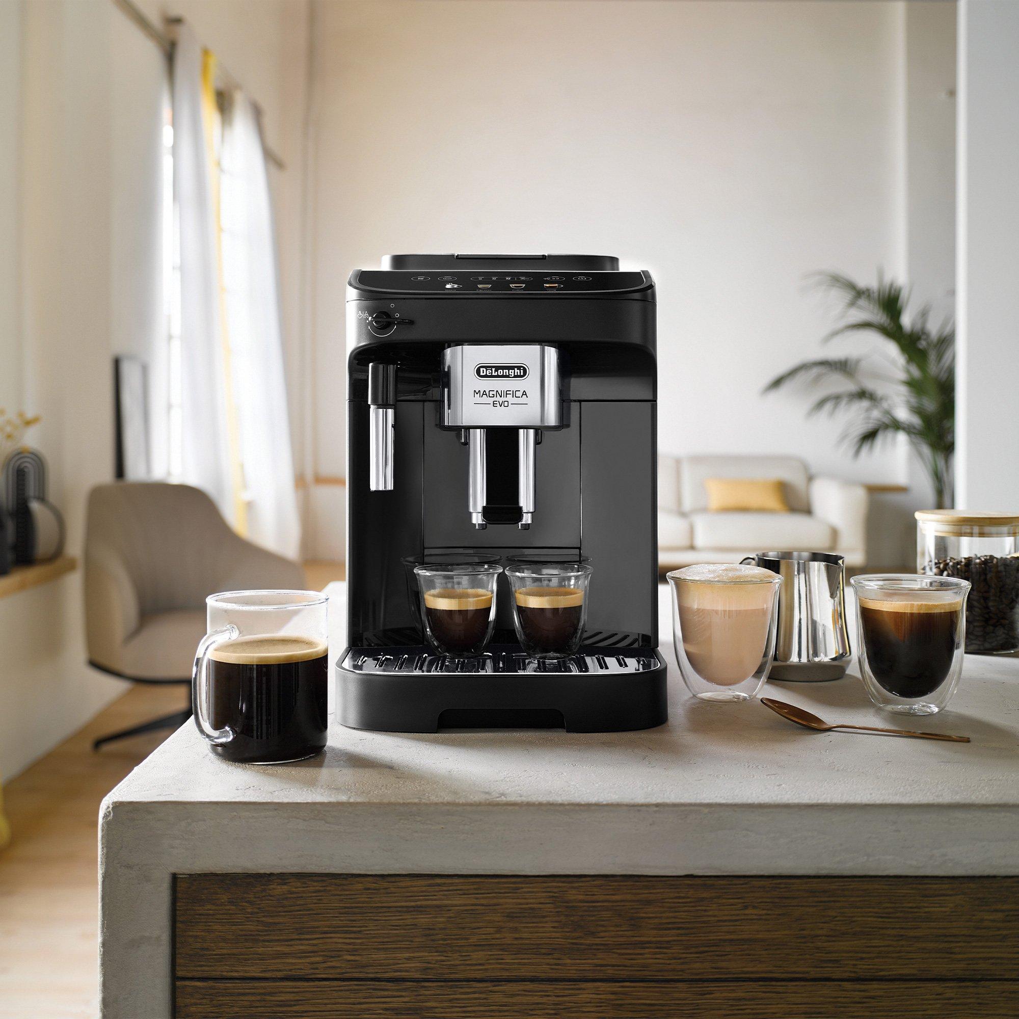 Black - Delonghi - DL2921 Magnifica Evo Bean to Cup Automatic Coffee - 3