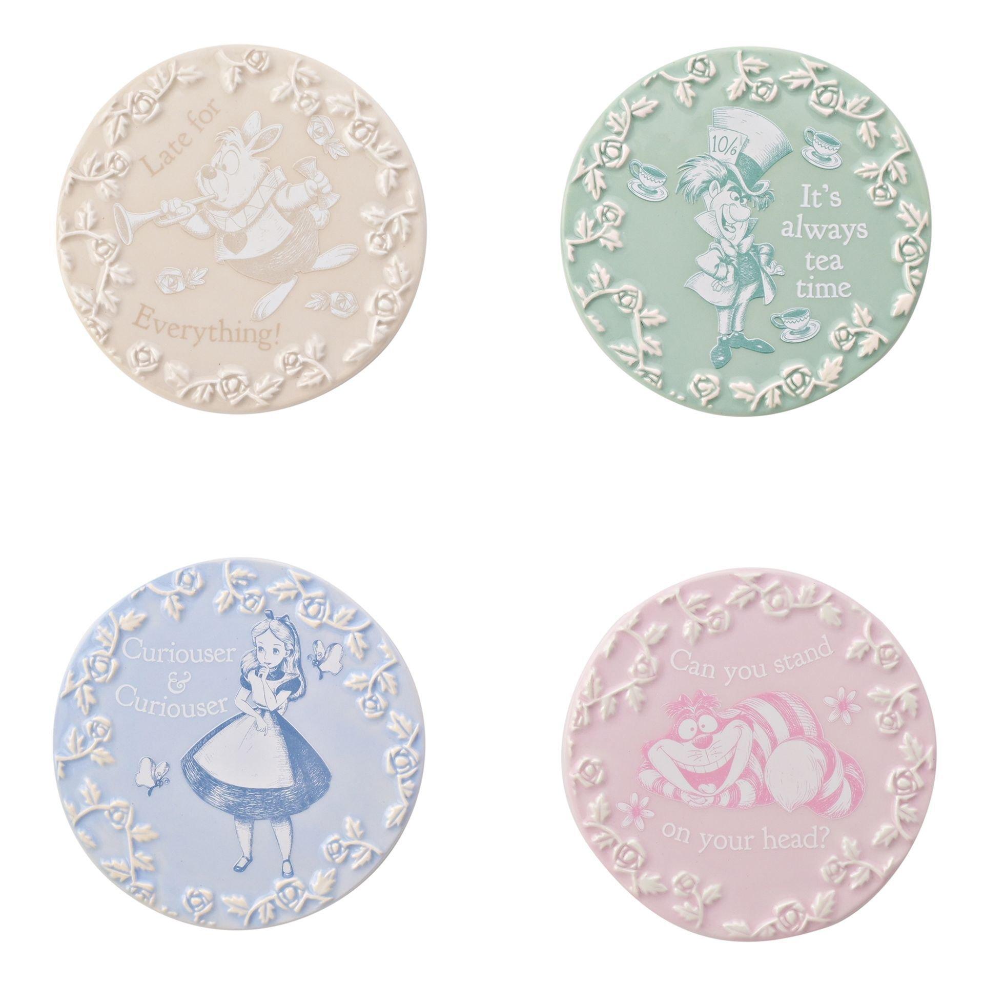 Multi - Disney - Disney Alice in Wonderland Set of 4 Coasters - 1