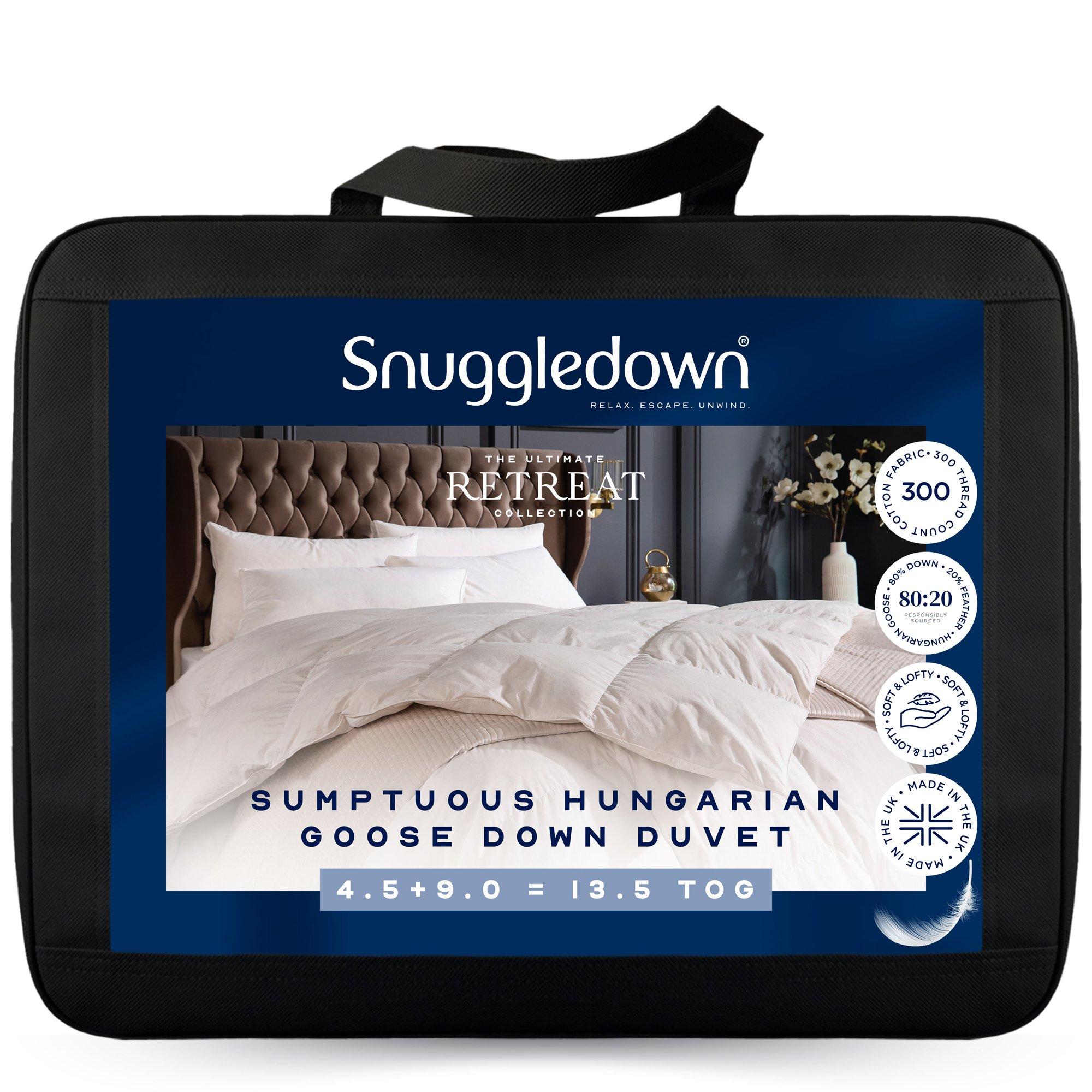 White - Snuggledown - Hungarian Goose Down All Season 13.5 Duvet - 1