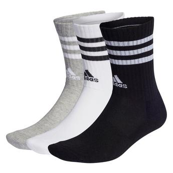 adidas 3 Stripes Cushioned Crew Socks 3 Pack