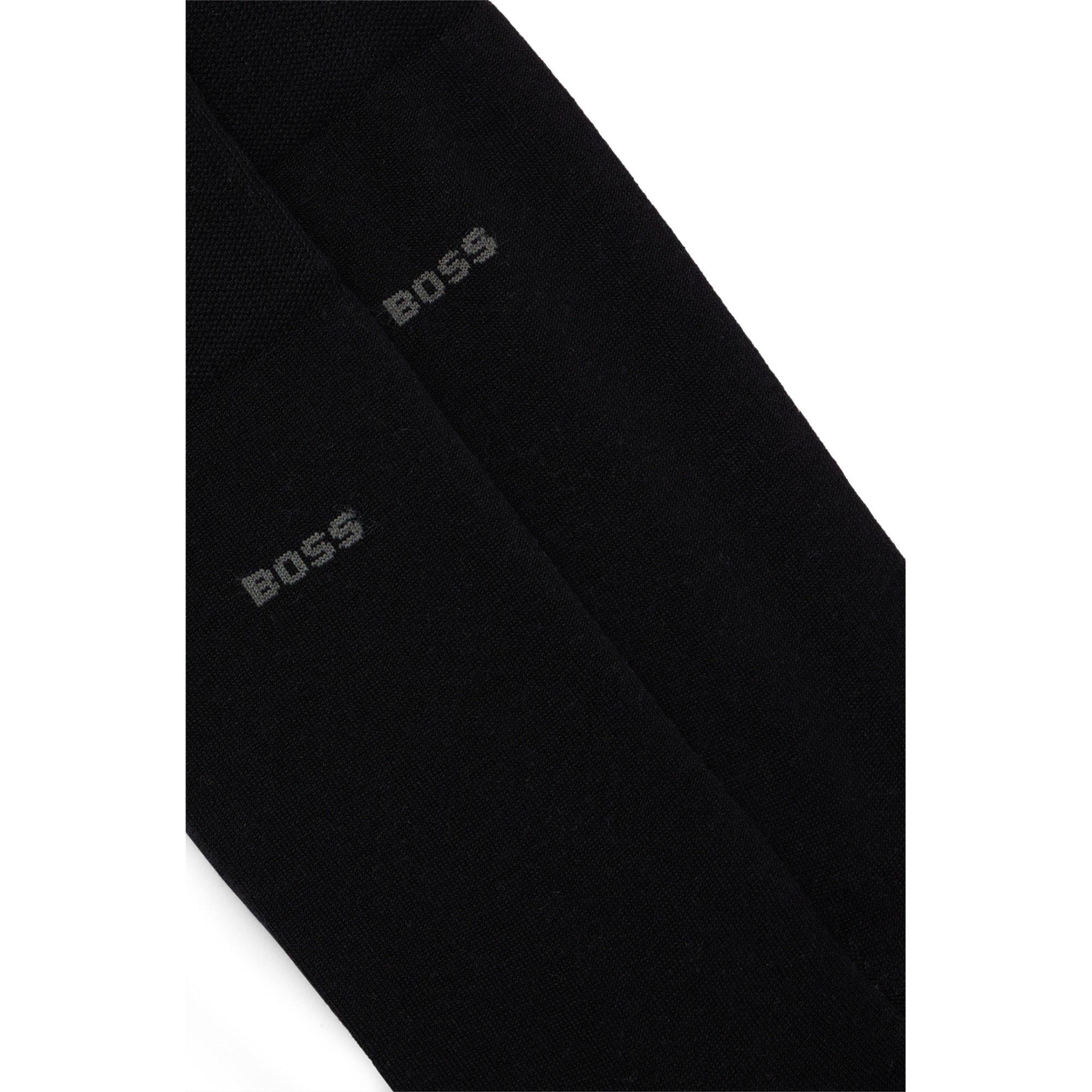 Black 001 - Boss - Men's Crew Socks - 2