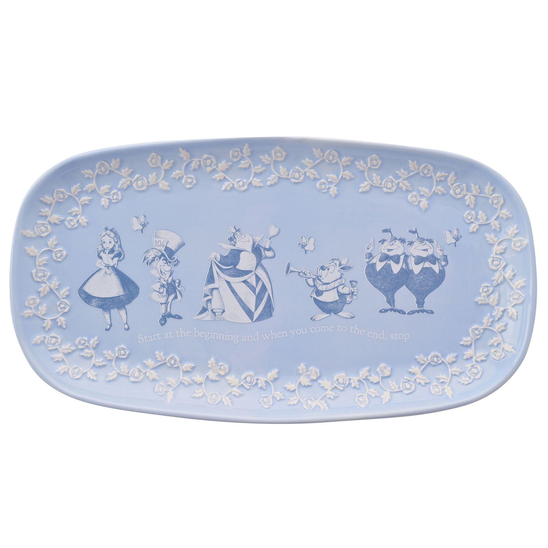 Blue - Disney - Disney Alice in Wonderland Serving Plate - 1