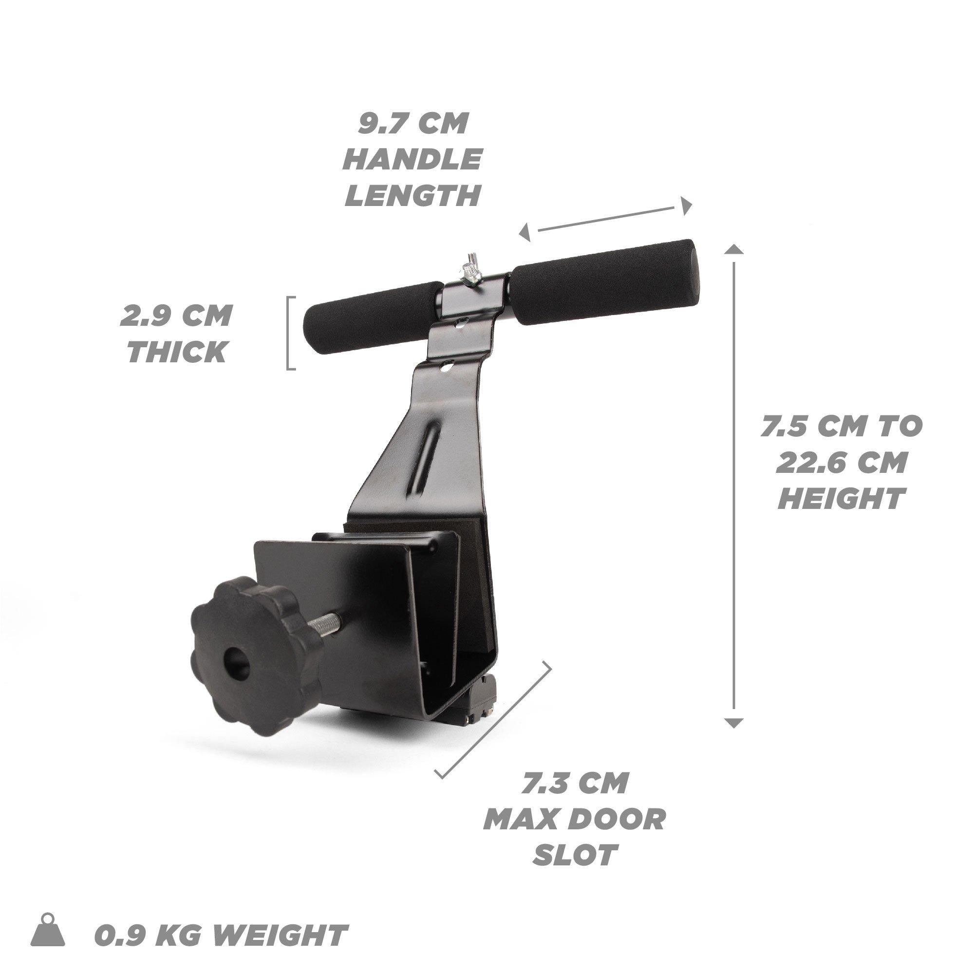 Black - Phoenix Fitness - Phoenix Fitness Unisex Door Sit-Up Bar - 5