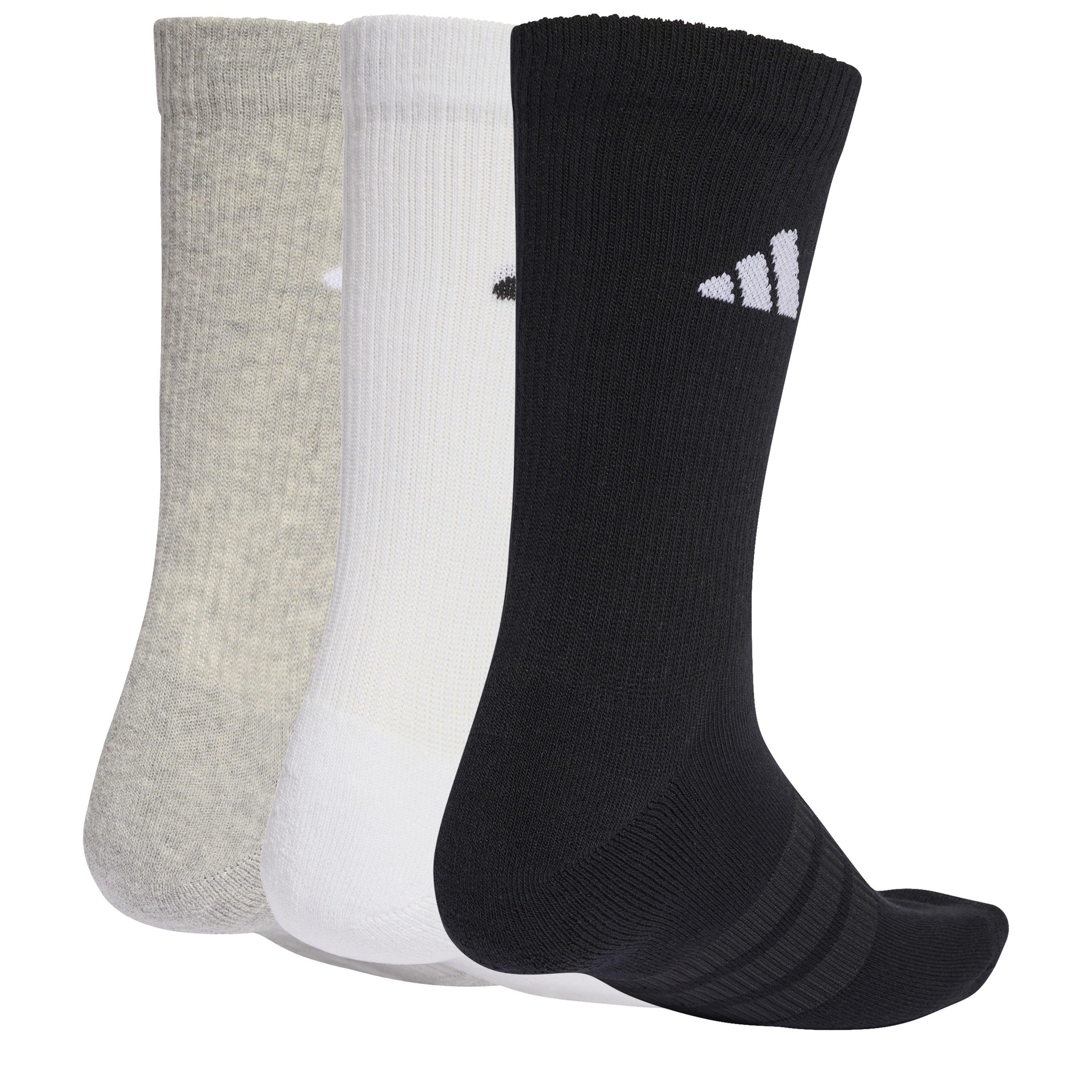MegGreyHtr - adidas - Cushioned Crew Socks 3 Pack - 1