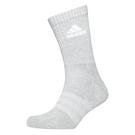 MegGreyHtr - adidas - Cushioned Crew Socks 3 Pack - 4