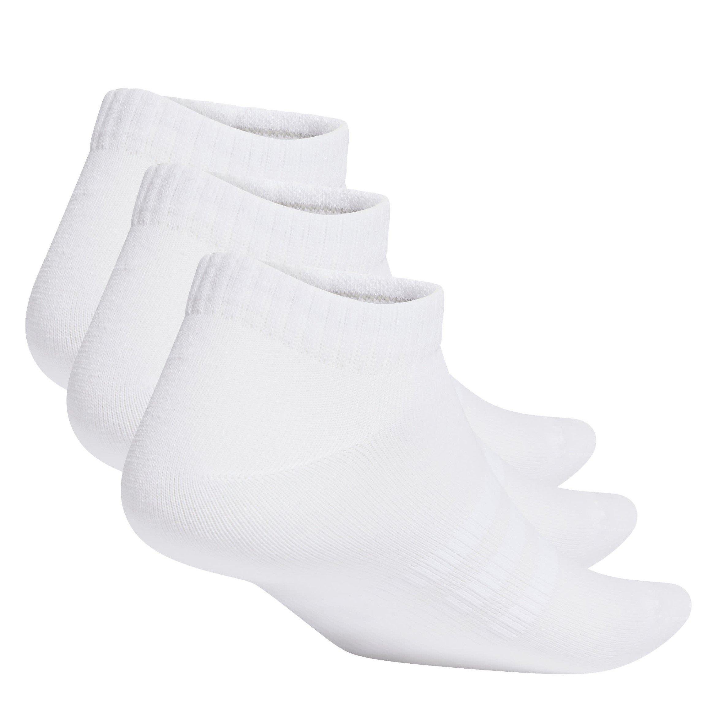 White - adidas - Lightweight Low Cut 3 Pack Socks Mens - 2