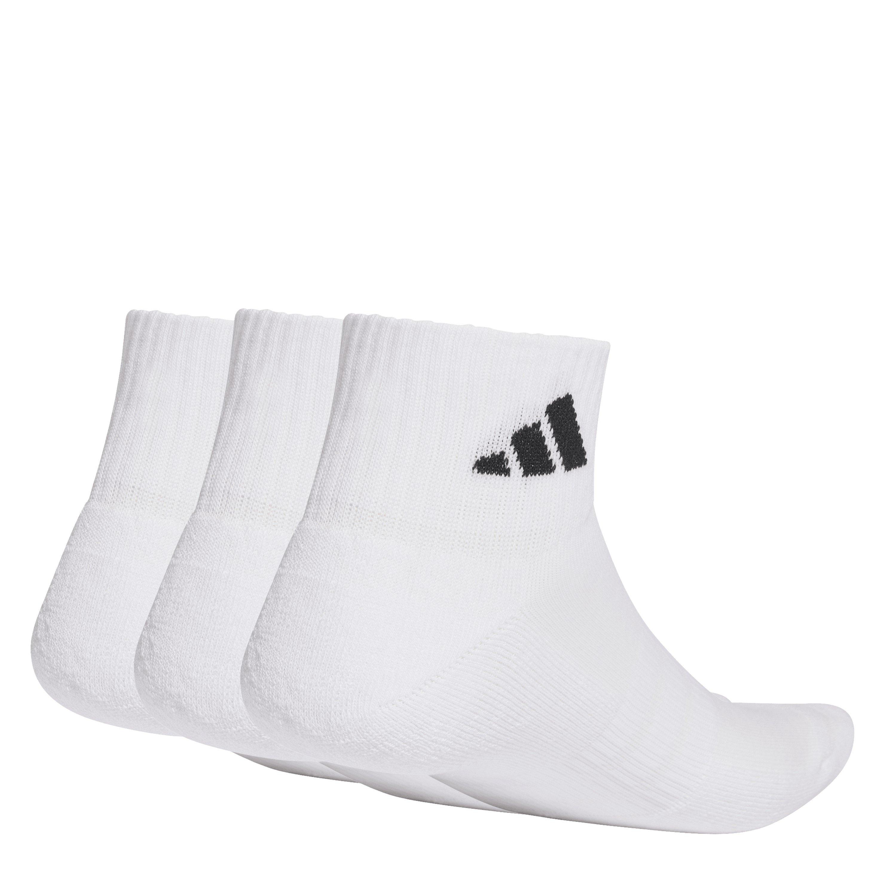 White - adidas - 3 Pack Ankle Socks Unisex Juniors - 1
