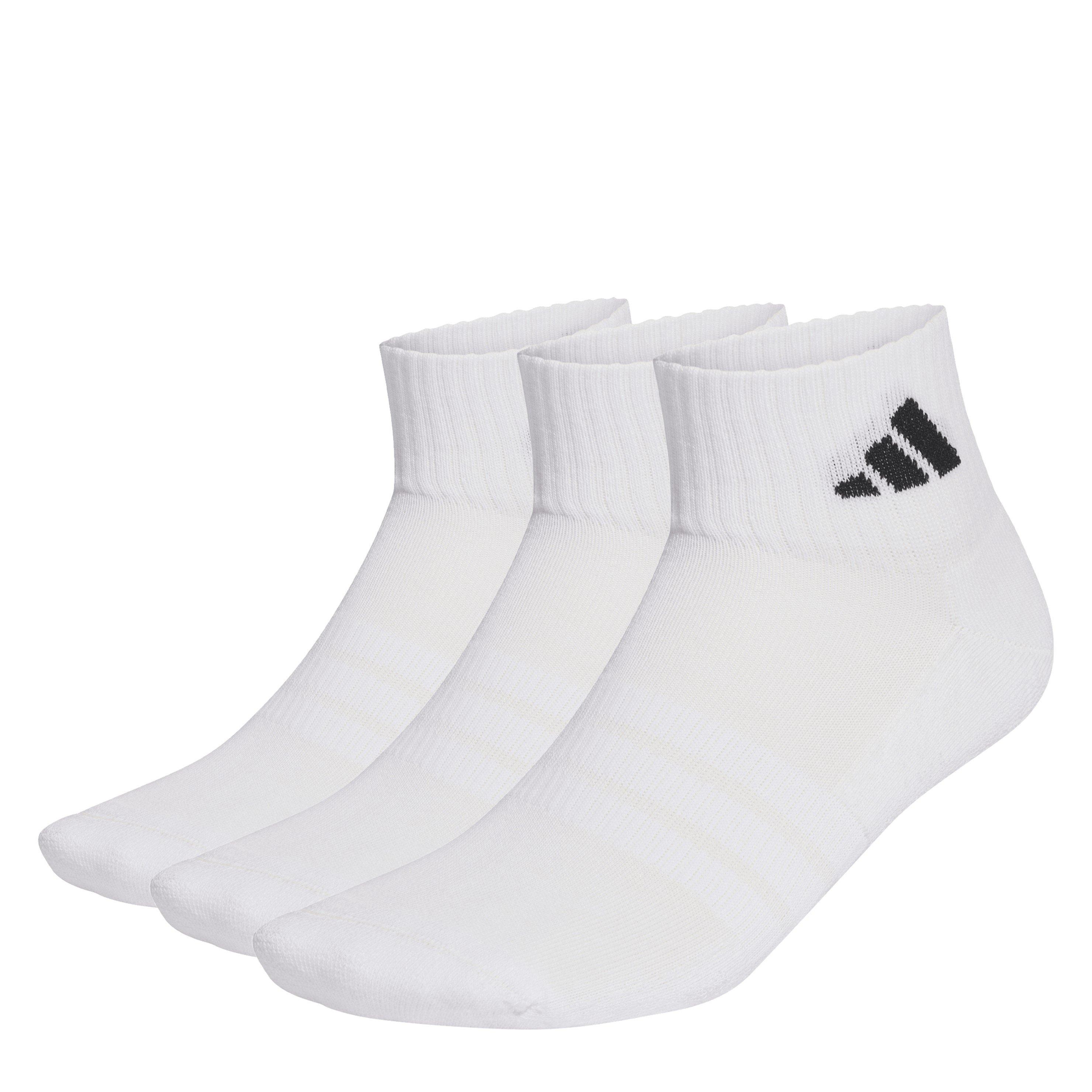White - adidas - 3 Pack Ankle Socks Unisex Juniors - 2