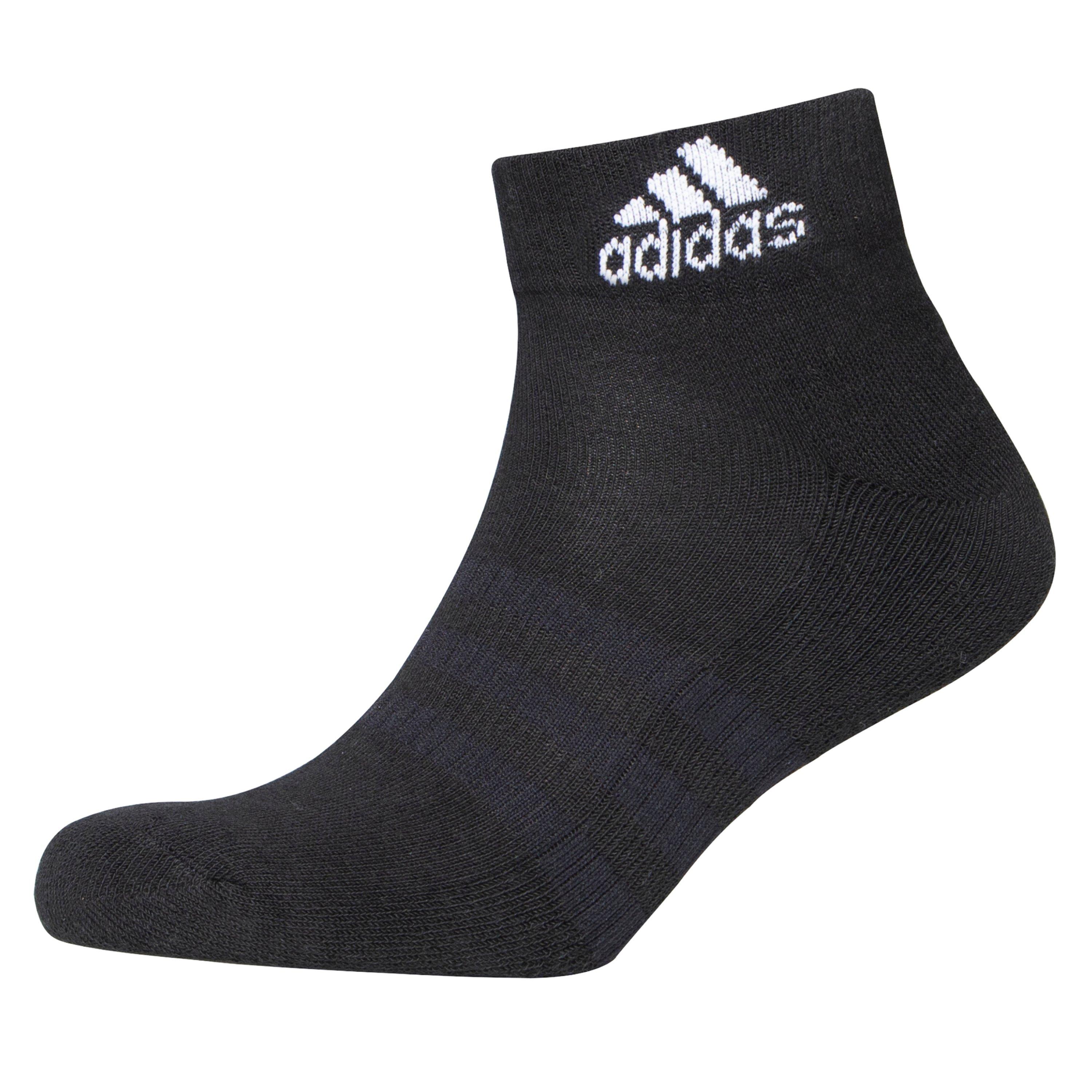 MegGreyHtr - adidas - Cushioned Sportswear Ankle Socks 3 Pairs - 2