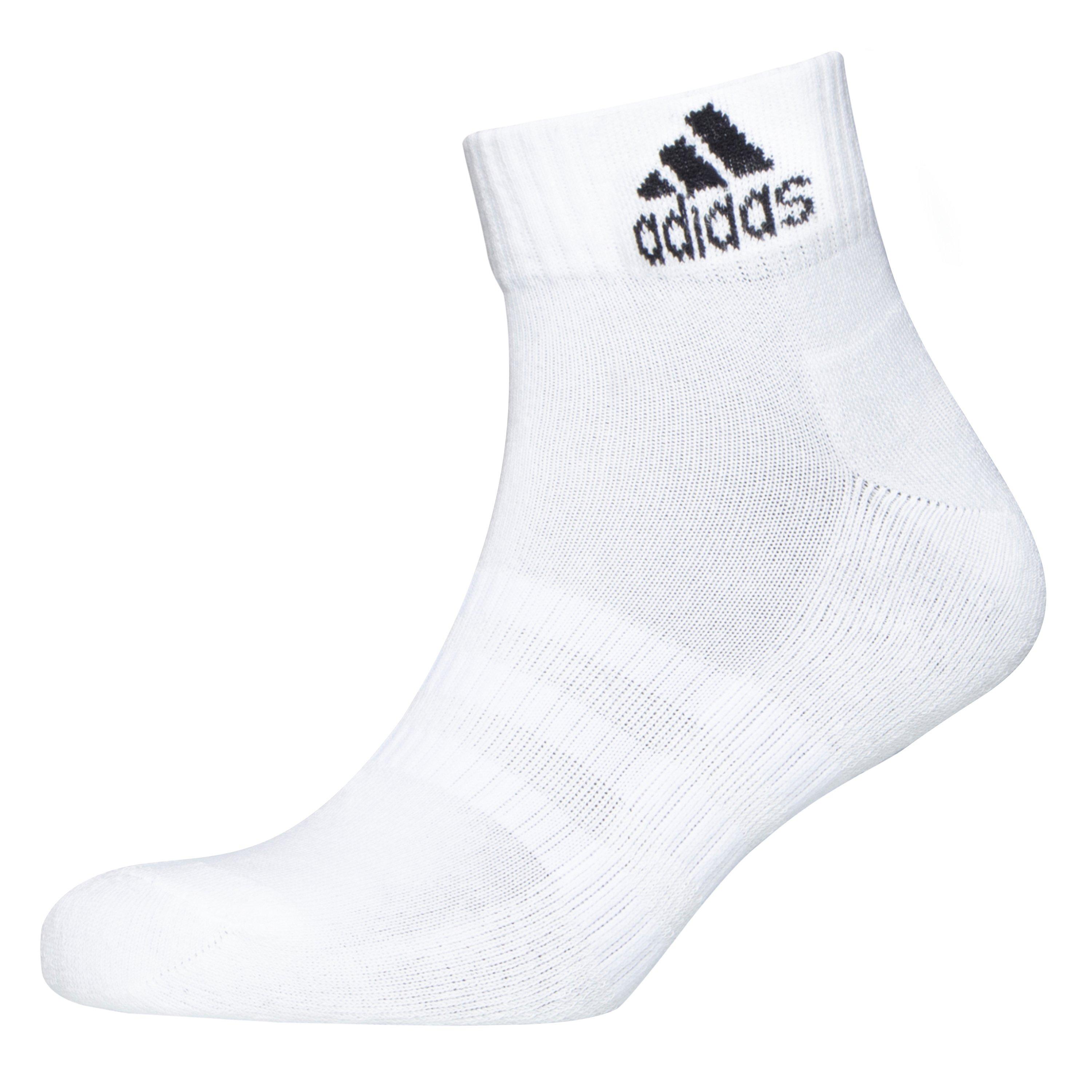 MegGreyHtr - adidas - Cushioned Sportswear Ankle Socks 3 Pairs - 3