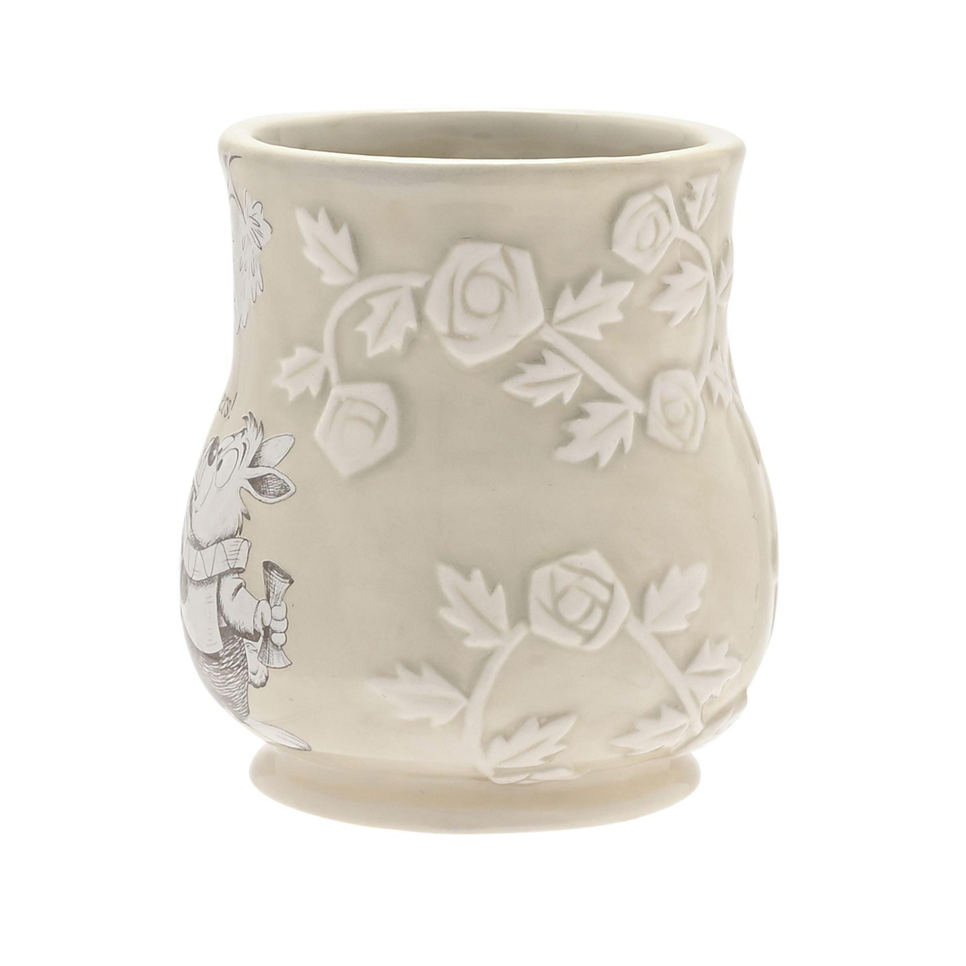 Stone - Disney - Disney Alice in Wonderland Embossed Mug - White Ra - 6