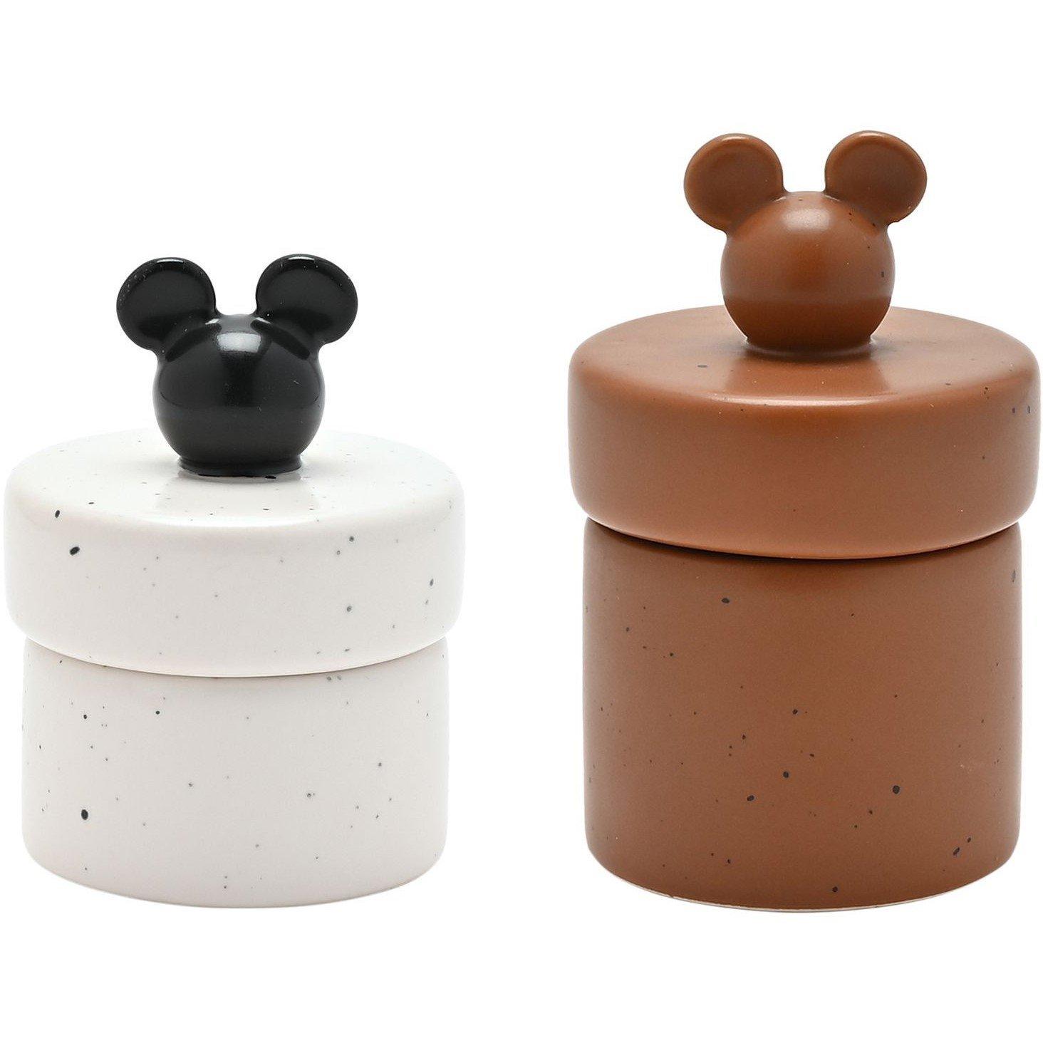 Brown - Disney - Disney Mickey Shapes Set of 2 Trinket Pots - 1