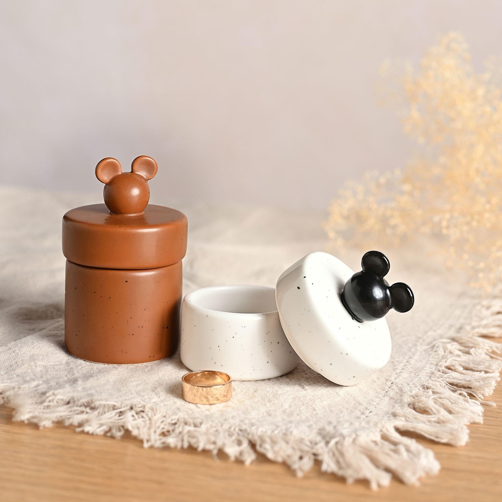 Brown - Disney - Disney Mickey Shapes Set of 2 Trinket Pots - 2