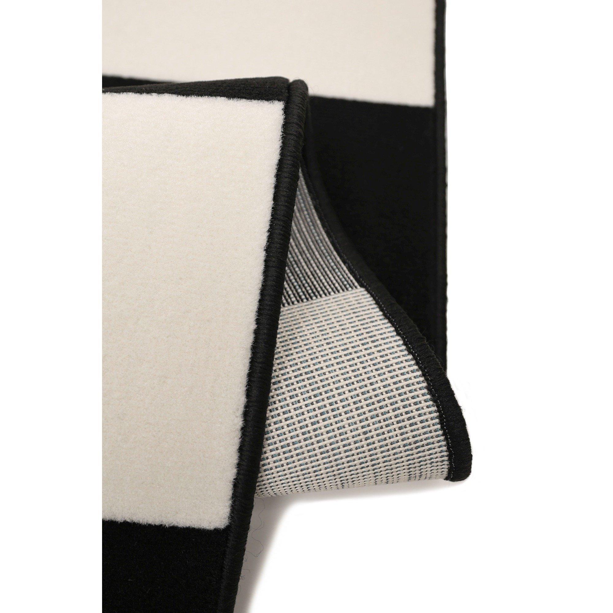 Black - Homemaker - Maestro Bold Line Rug Black - 3