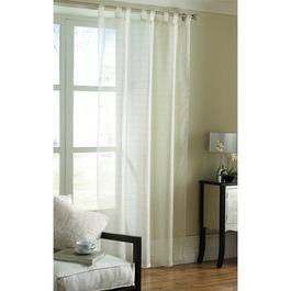 Country Club Curtain Panel Tab Top Voile 145x228cm - Cream