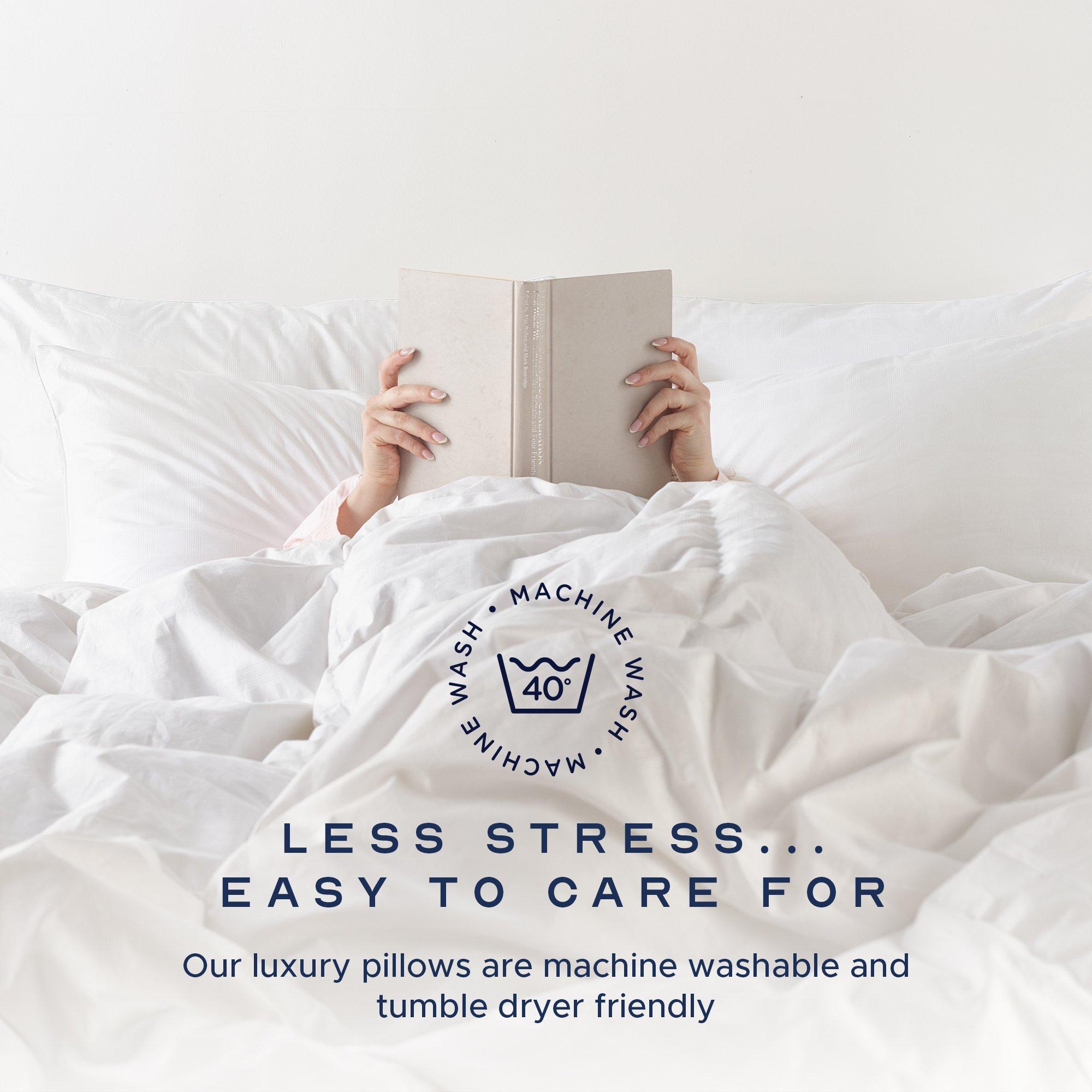 White - Snuggledown - Indulgent Cotton Soft Pillow - 10