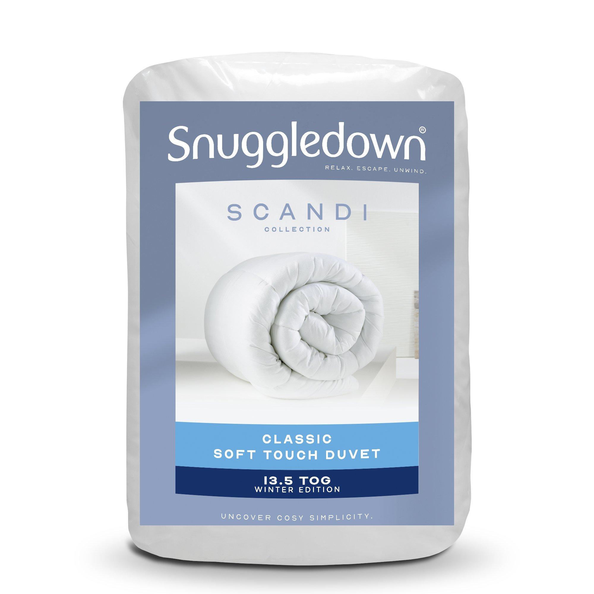 White - Snuggledown - Scandinavian Classic Soft Touch 13.5 Tog Duvet - 10