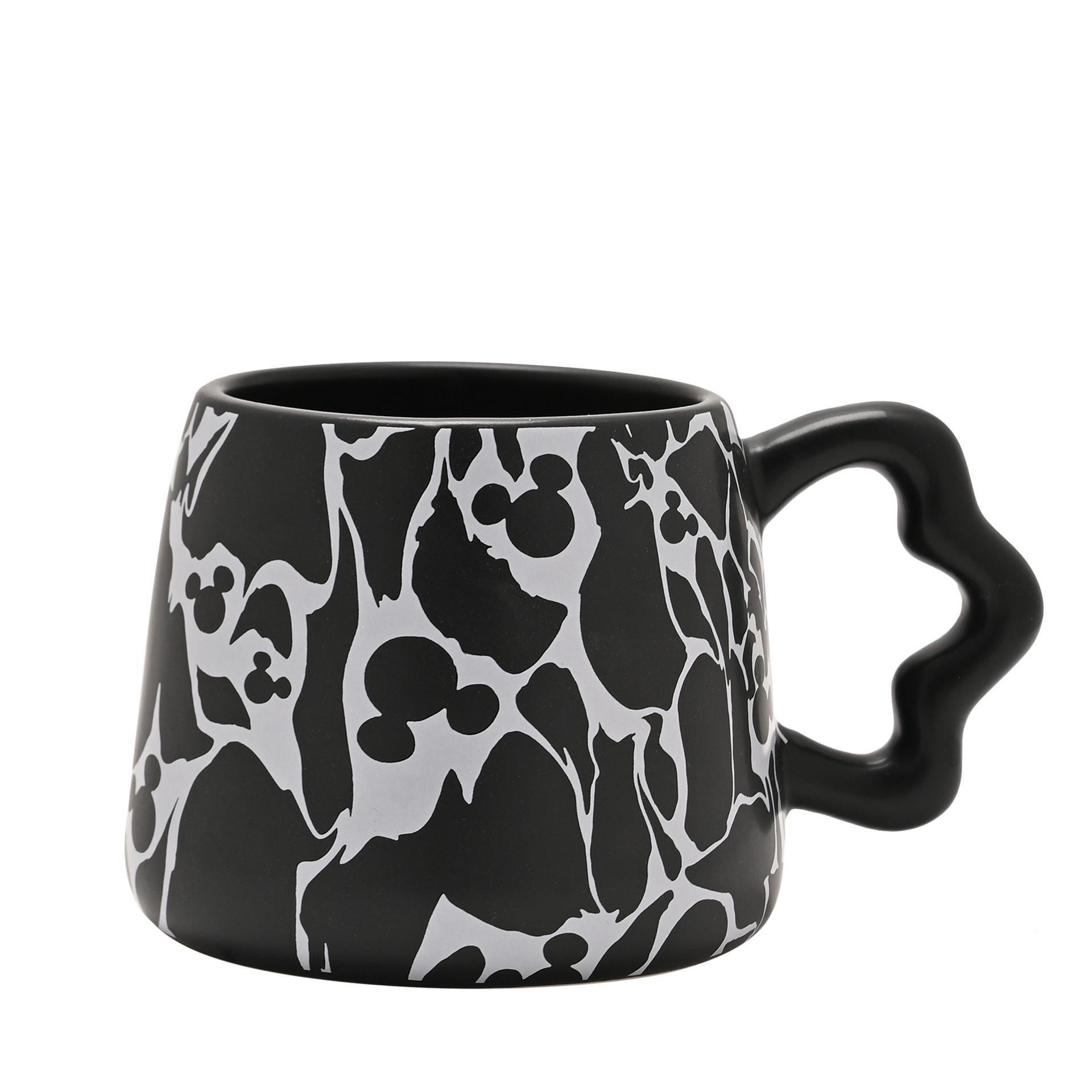 Black - Disney - Disney Mickey Shapes Mug - Crackled Effect - 1