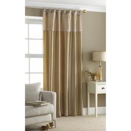 Country Club Curtain Panel 145x228cm - Gold Embroidered