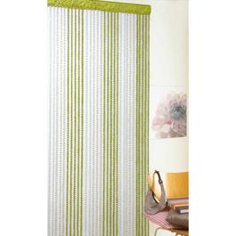 Country Club String Door Curtains 90x200cm - Green Braid Design