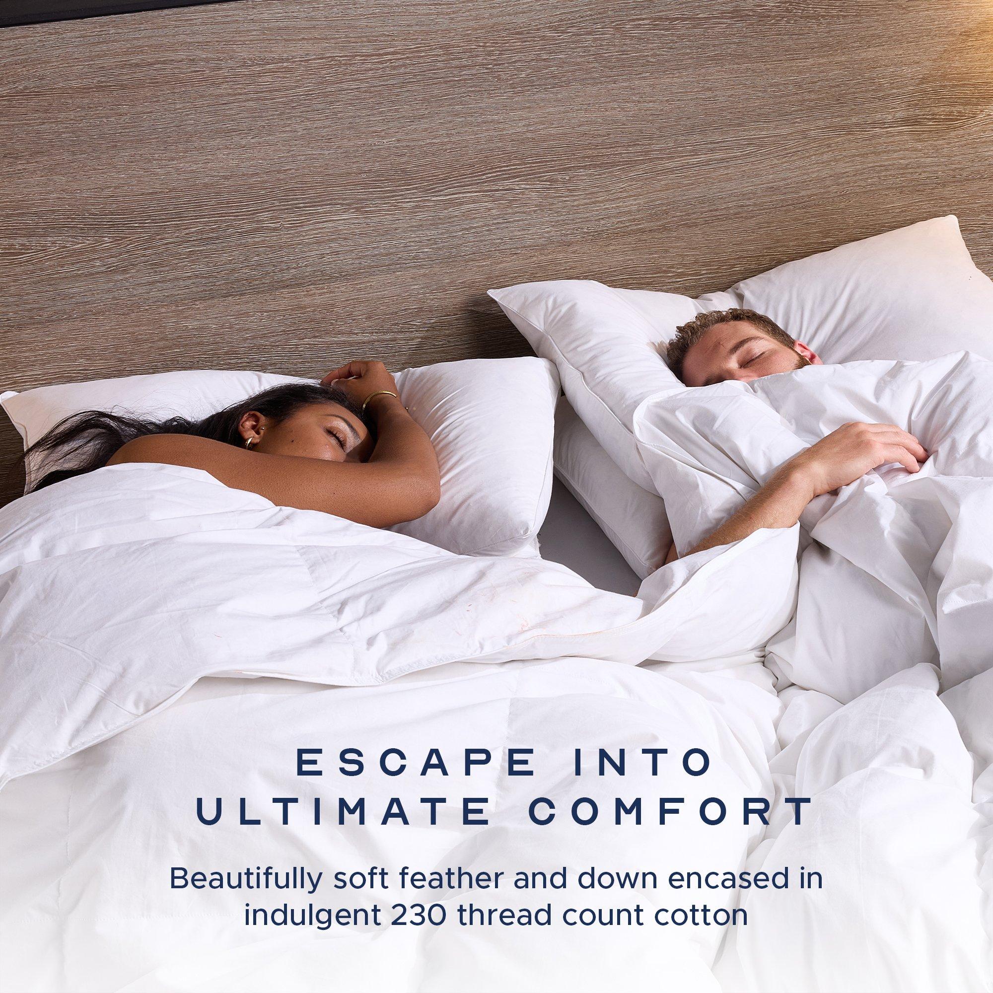 White - Snuggledown - Goose Feather & Down Pillow - 2