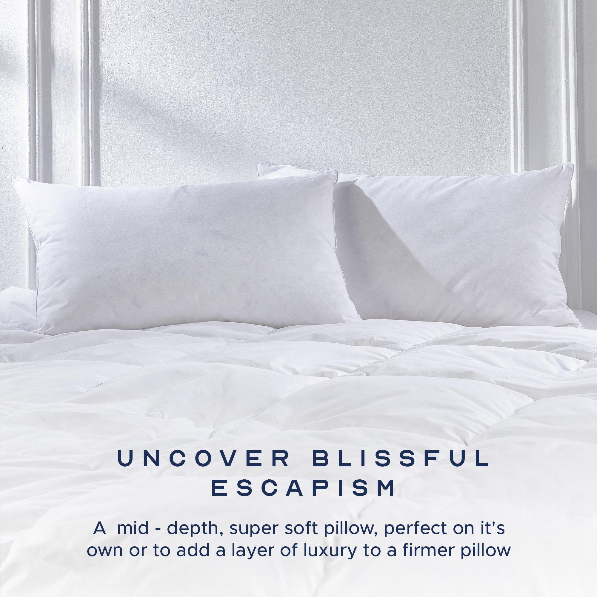 White - Snuggledown - Goose Feather & Down Pillow - 3