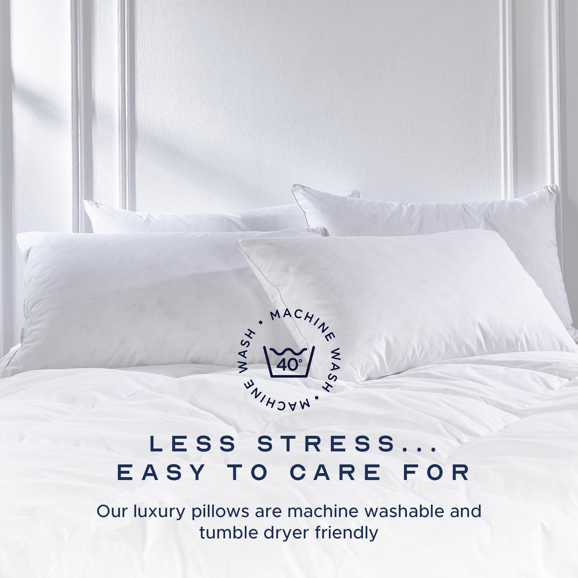 White - Snuggledown - Goose Feather & Down Pillow - 6