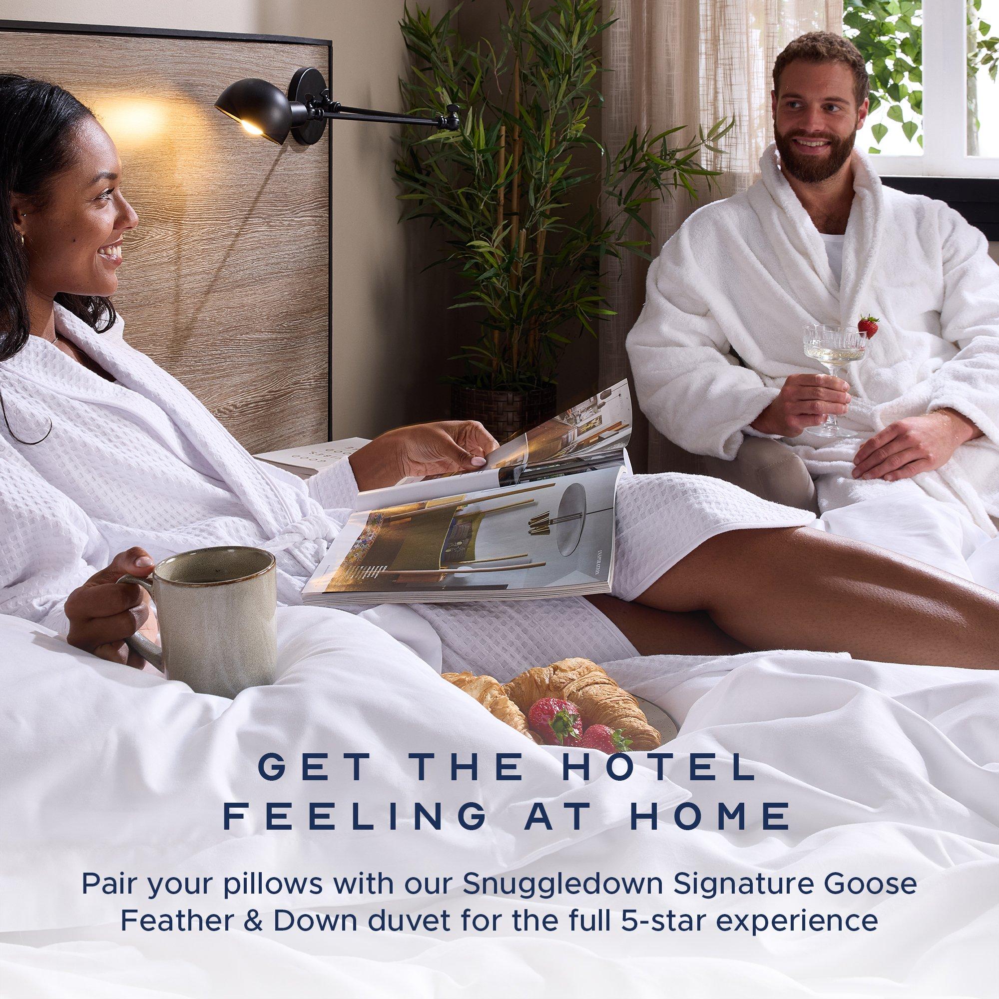 White - Snuggledown - Goose Feather & Down Pillow - 7