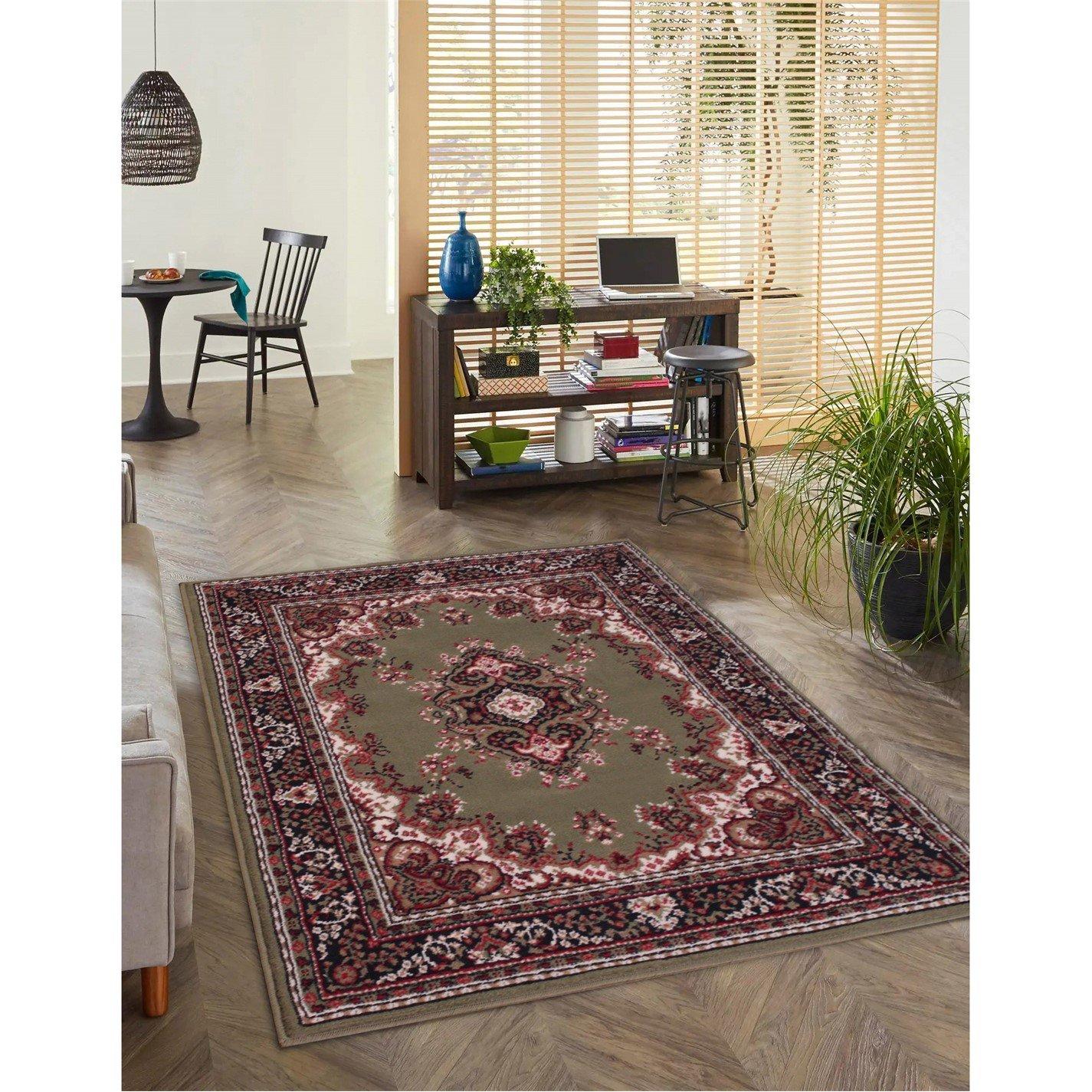 Rugstyle  Traditional Poly Lancashire - Green - 70x200cm