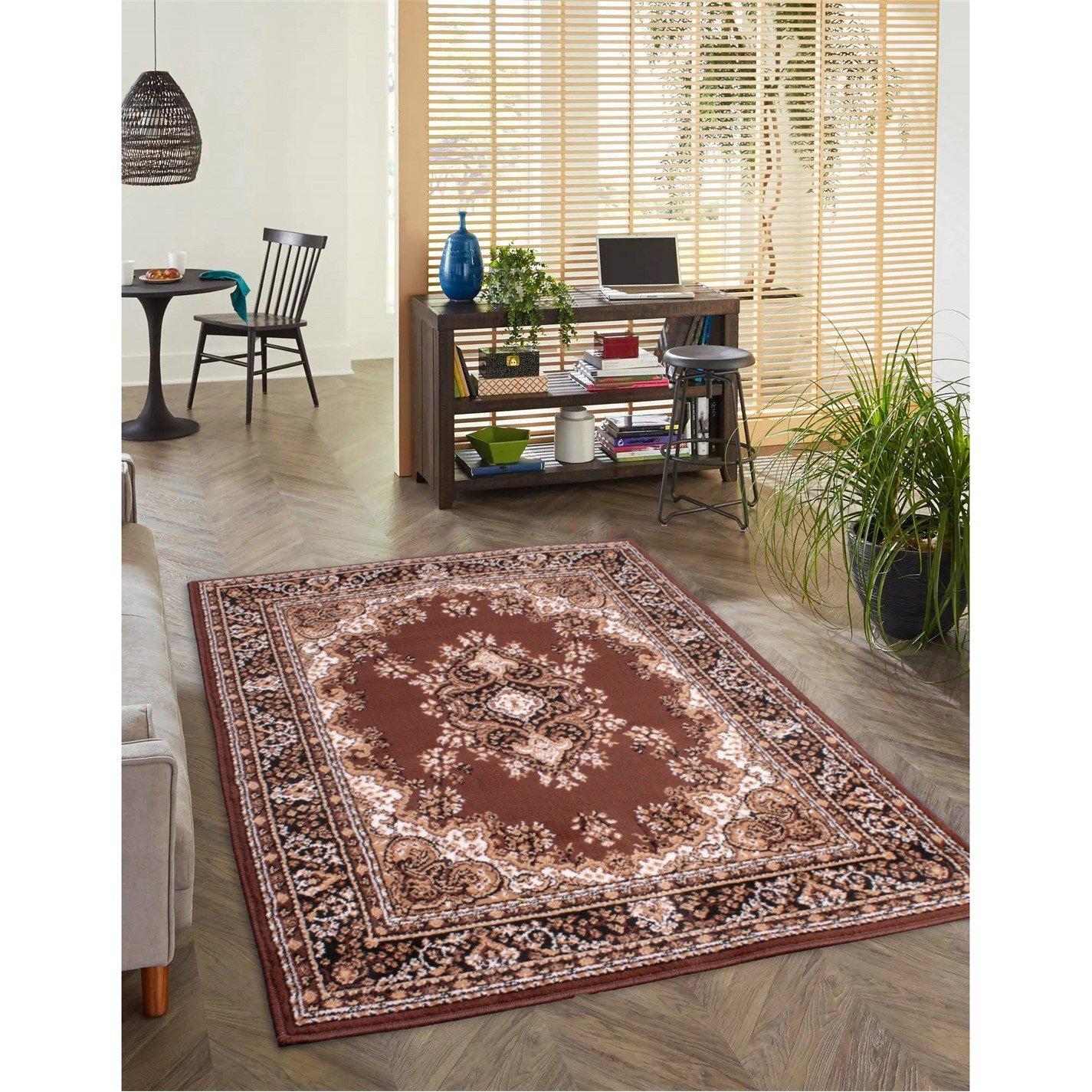 Rugstyle  Traditional Poly Lancashire - Chocolate - 70x200cm
