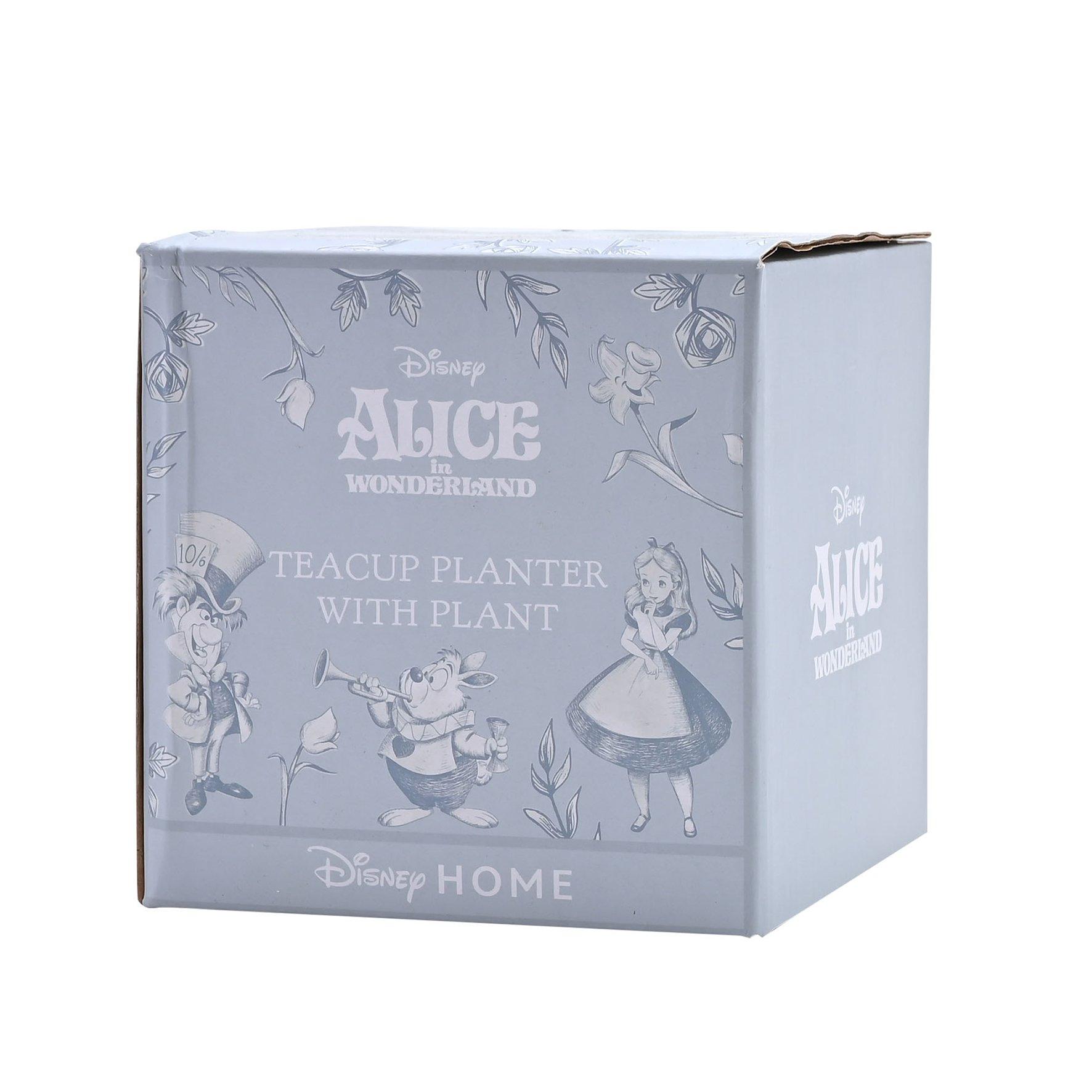 Blue - Disney - Disney Alice in Wonderland Teacup Planter with Fau - 6