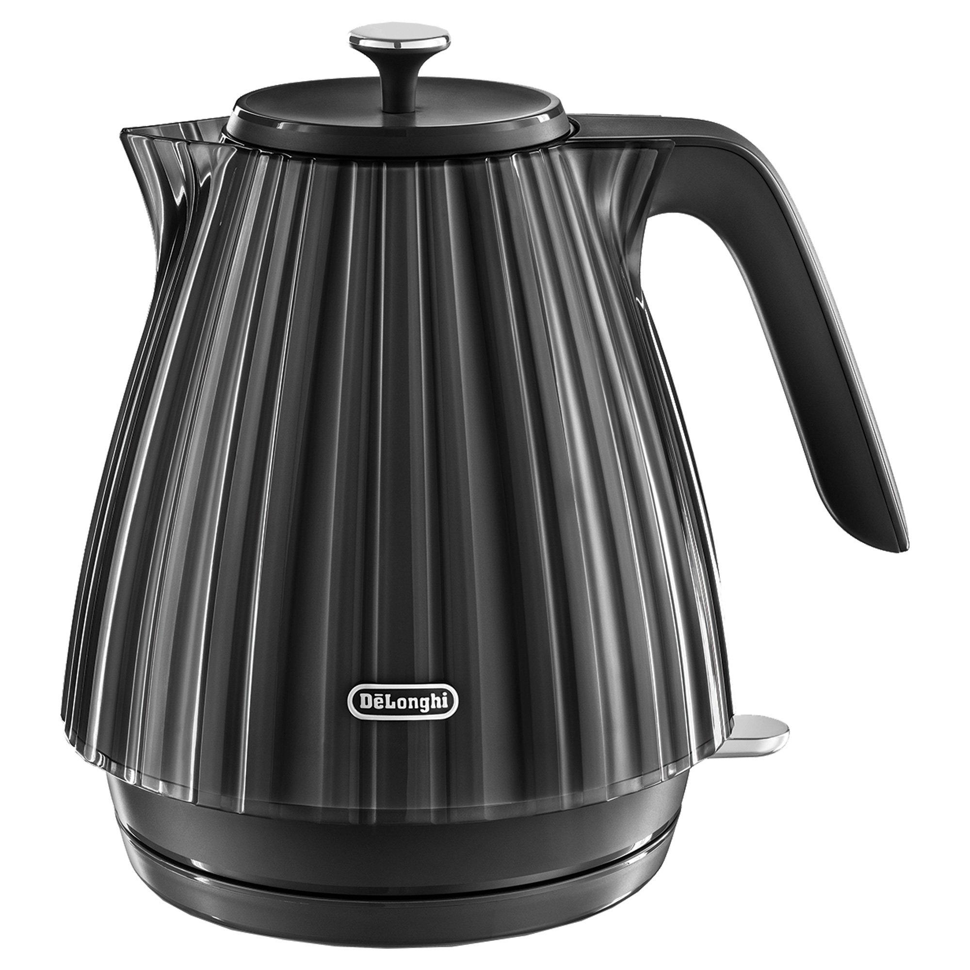 Black - Delonghi - DL3001 1.7L Ballerina Kettle Black - 1