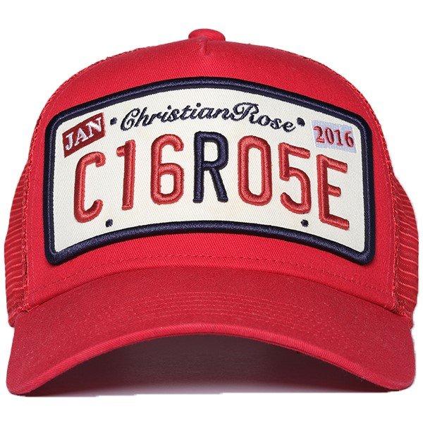 Red - Christian Rose - Private Plate Trucker Cap - 2
