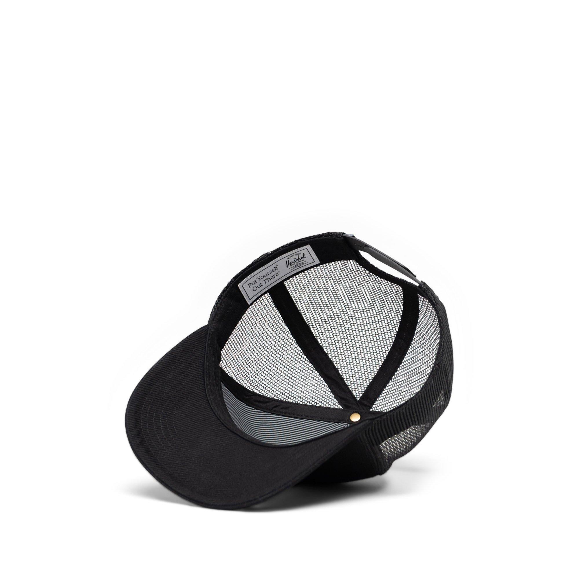 Black - Herschel Supply Co - Whaler Cotton Mesh Trucker Cap - 3