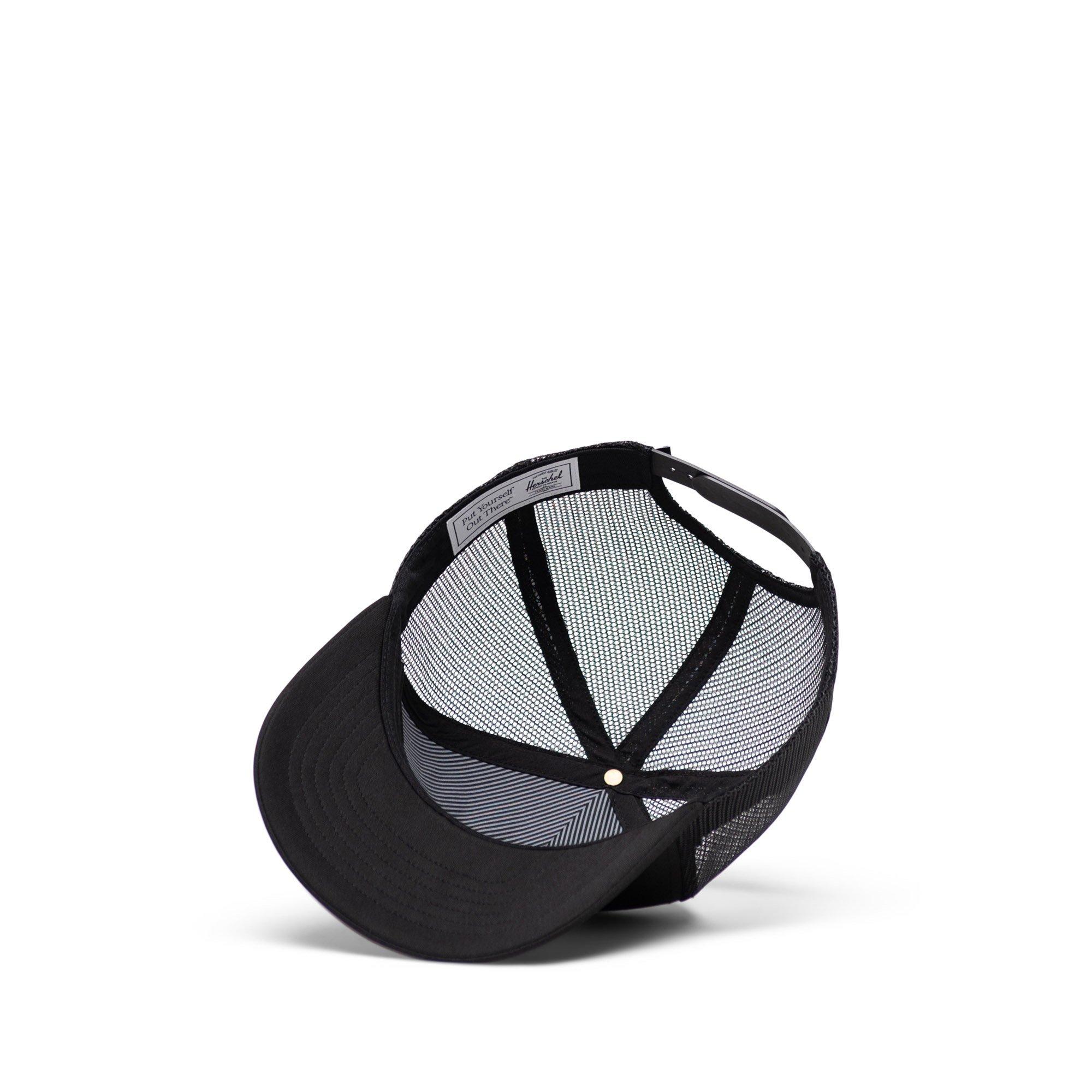Black - Herschel Supply Co - Whaler Cotton Mesh Trucker Cap - 3