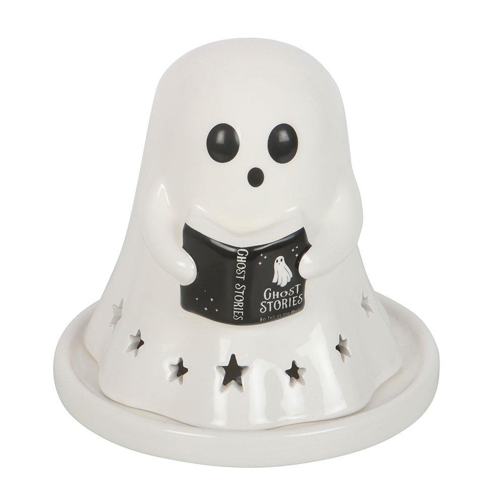 White - Something Different - Ghost Stories Tealight and Incense Cone Holder - 2