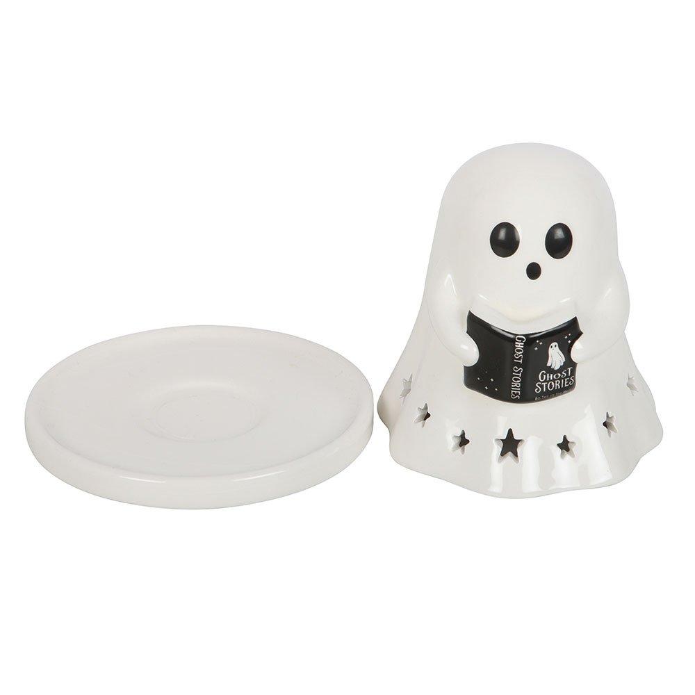 White - Something Different - Ghost Stories Tealight and Incense Cone Holder - 3