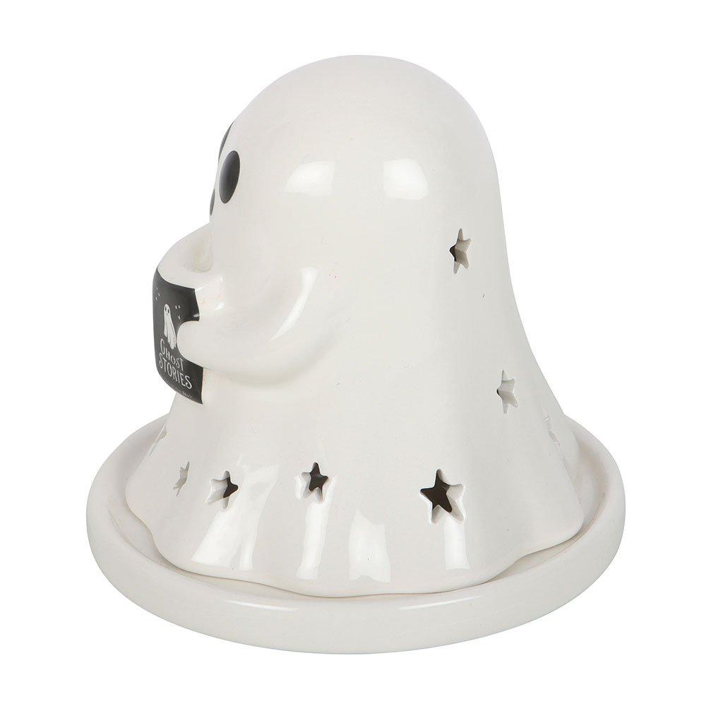 White - Something Different - Ghost Stories Tealight and Incense Cone Holder - 4