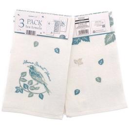 Country Club 6 Pack Tea Towels - Flora and Fauna Design