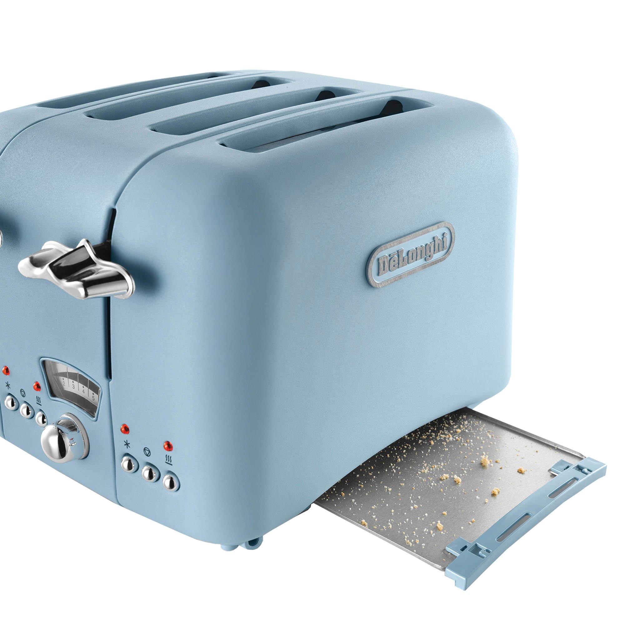 Blue - Delonghi - DL3018 4 Slice Argento Toaster Blue - 4