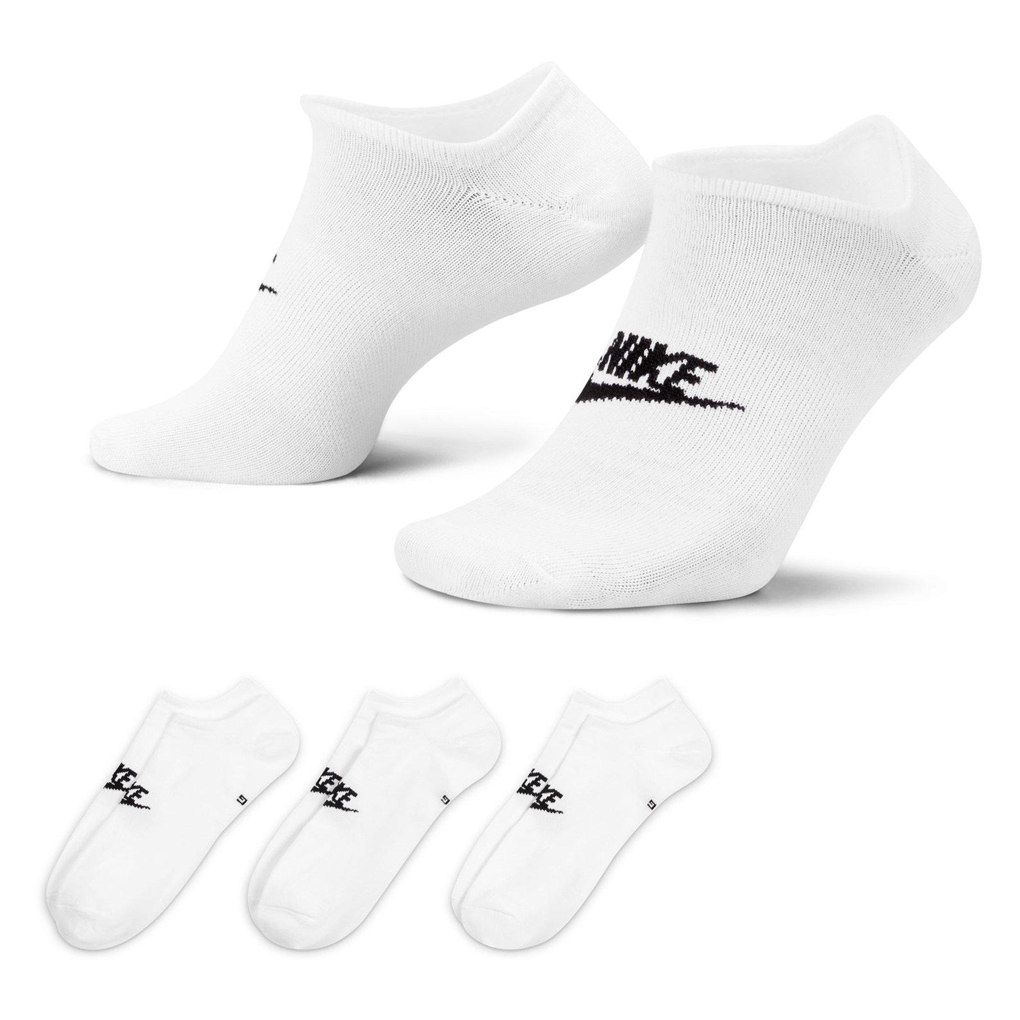 WHITE/BLACK - Nike - Sportswear Everyday Essential No-Show Socks (3 Pairs) - 1