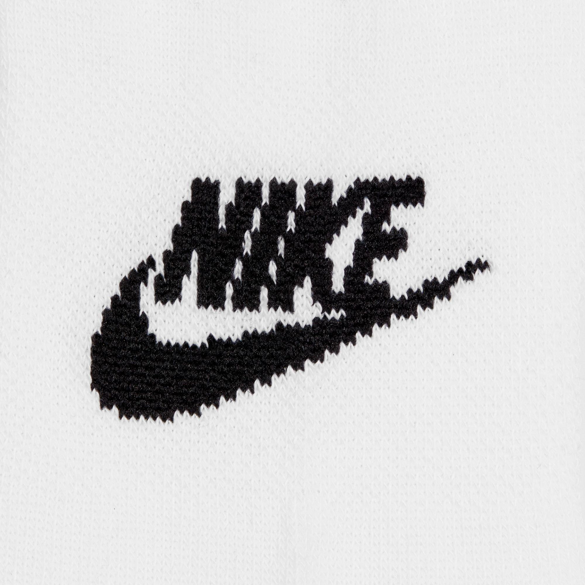 WHITE/BLACK - Nike - Sportswear Everyday Essential No-Show Socks (3 Pairs) - 3