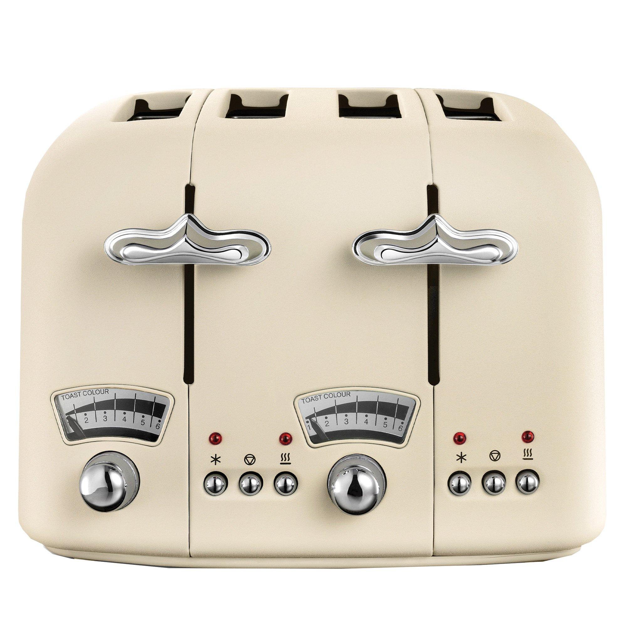 De'Longhi Argento Flora CT04.BG 4 Slice Toaster - Nicht zutreffend, Beige - Image 12