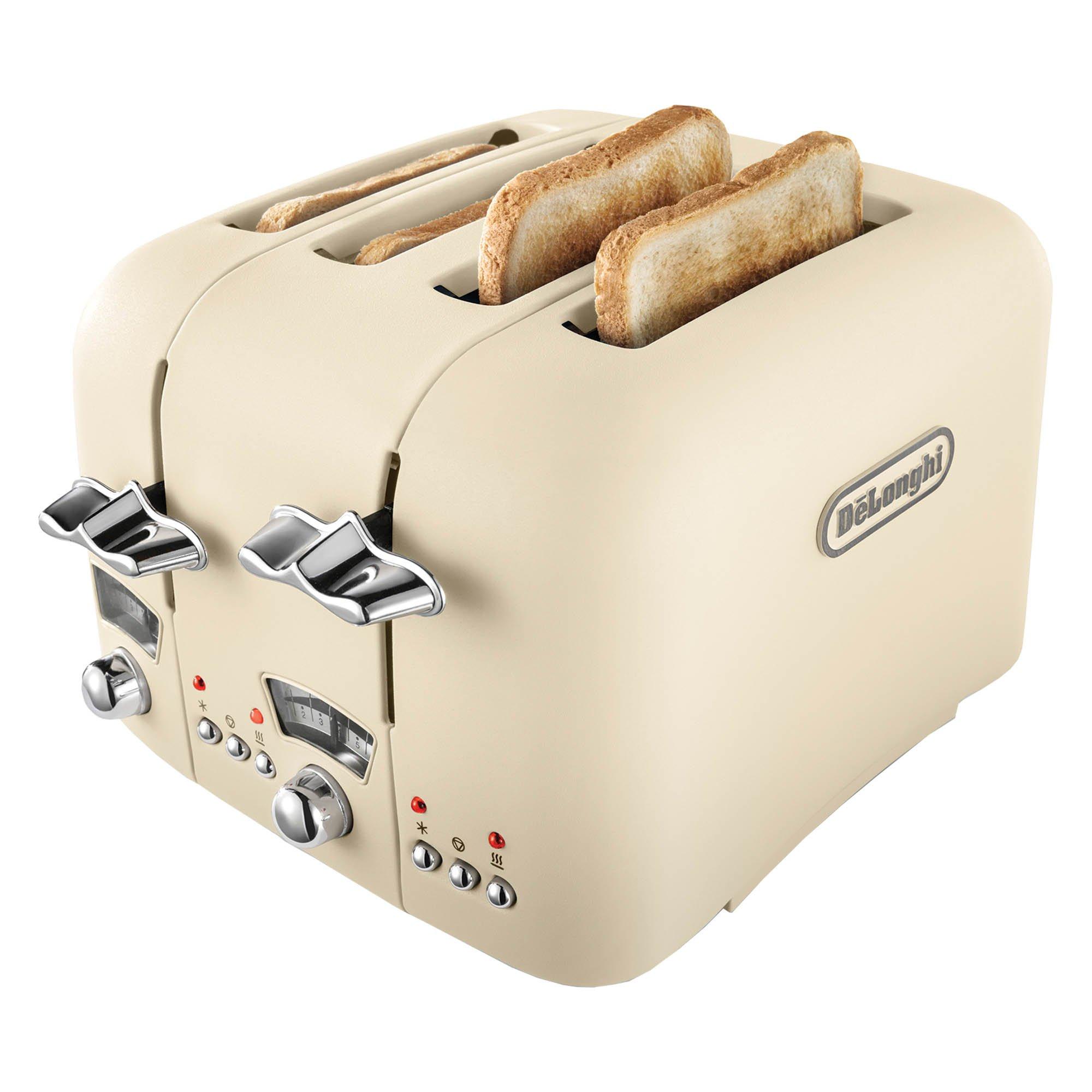 Beige - Delonghi - DL3019 4 Slice Argento Toaster Beige - 2