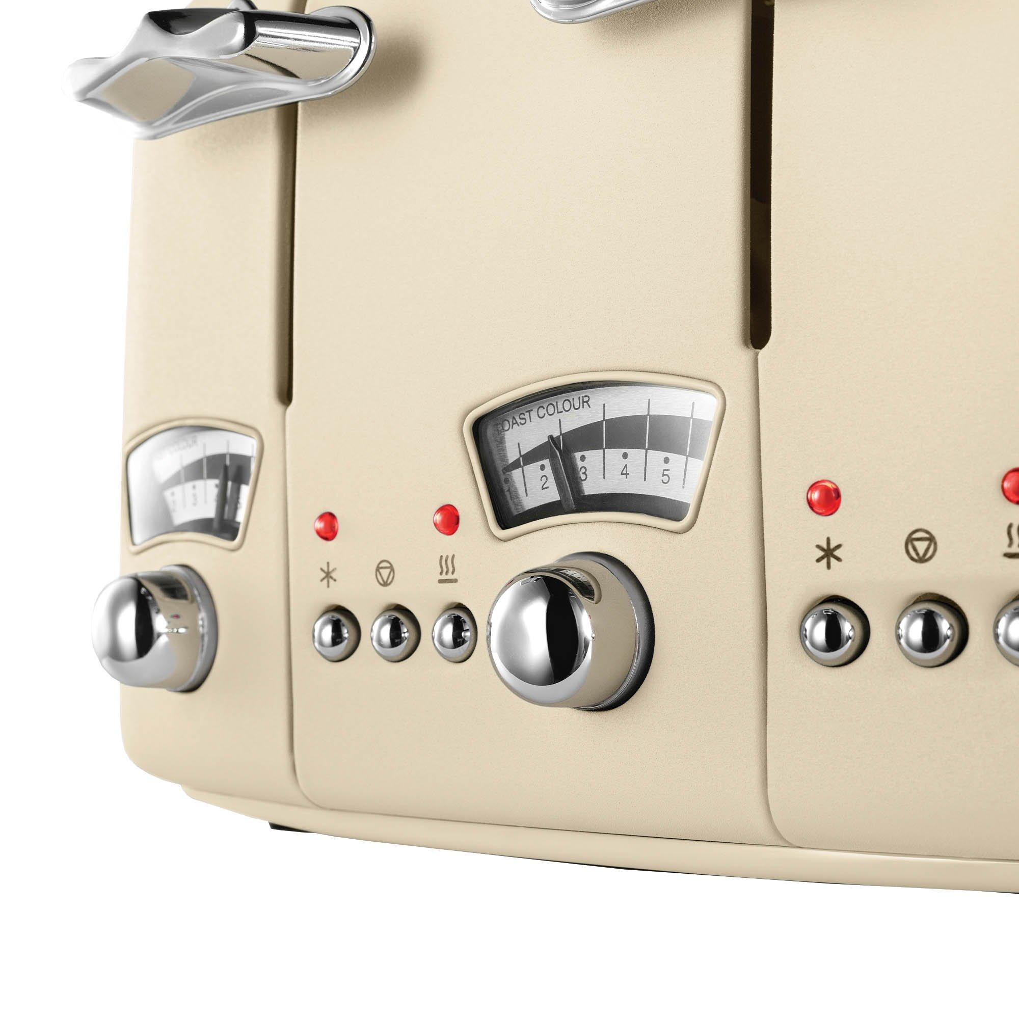 Beige - Delonghi - DL3019 4 Slice Argento Toaster Beige - 3